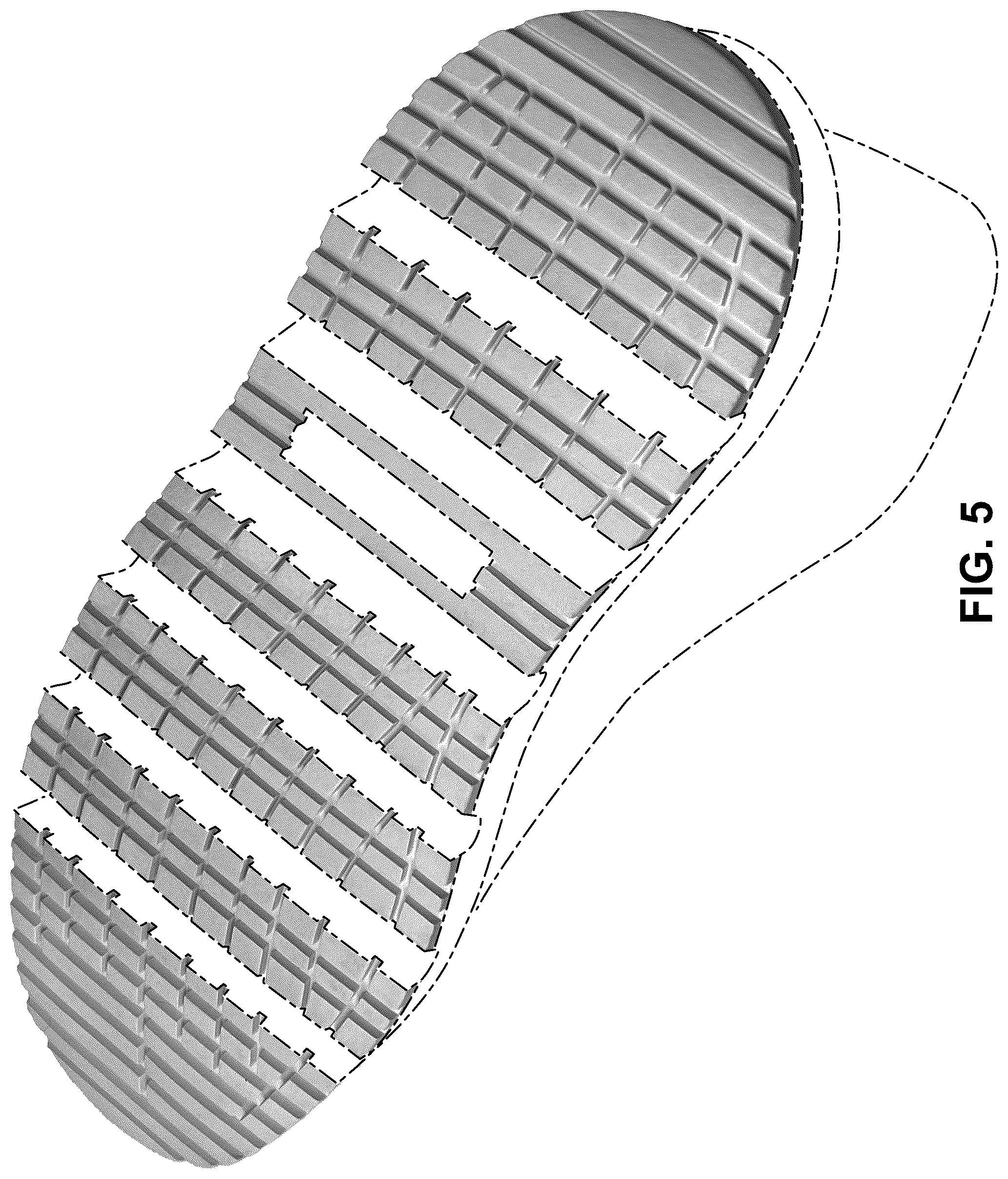Patent USD1124618 Figure 5 – Shoe
