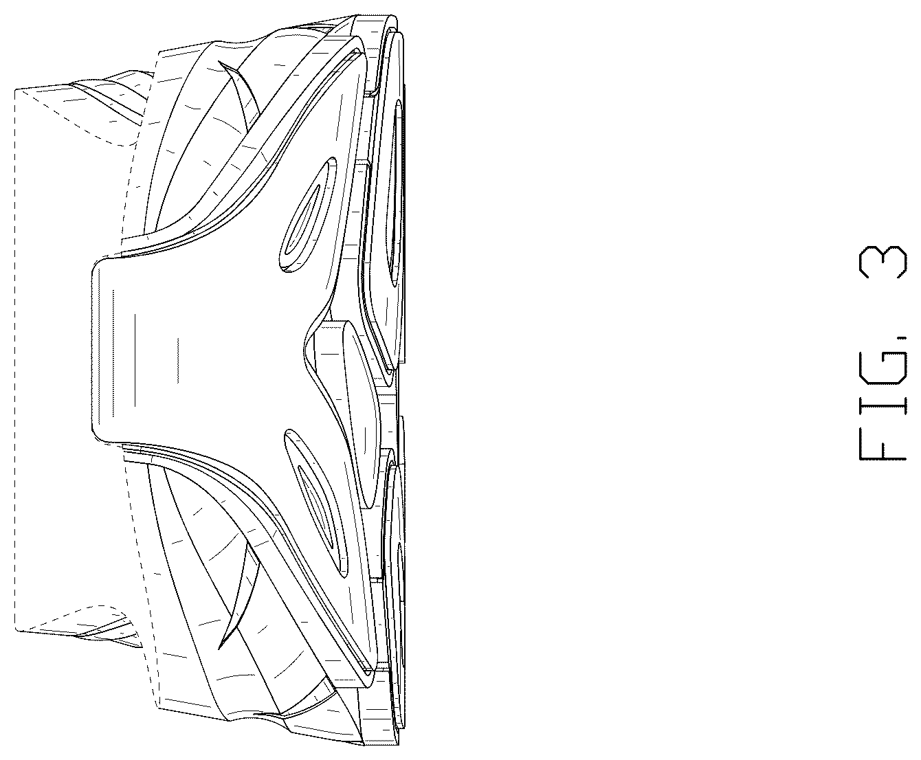 Patent USD1124619 Figure 3 – Footwear sole