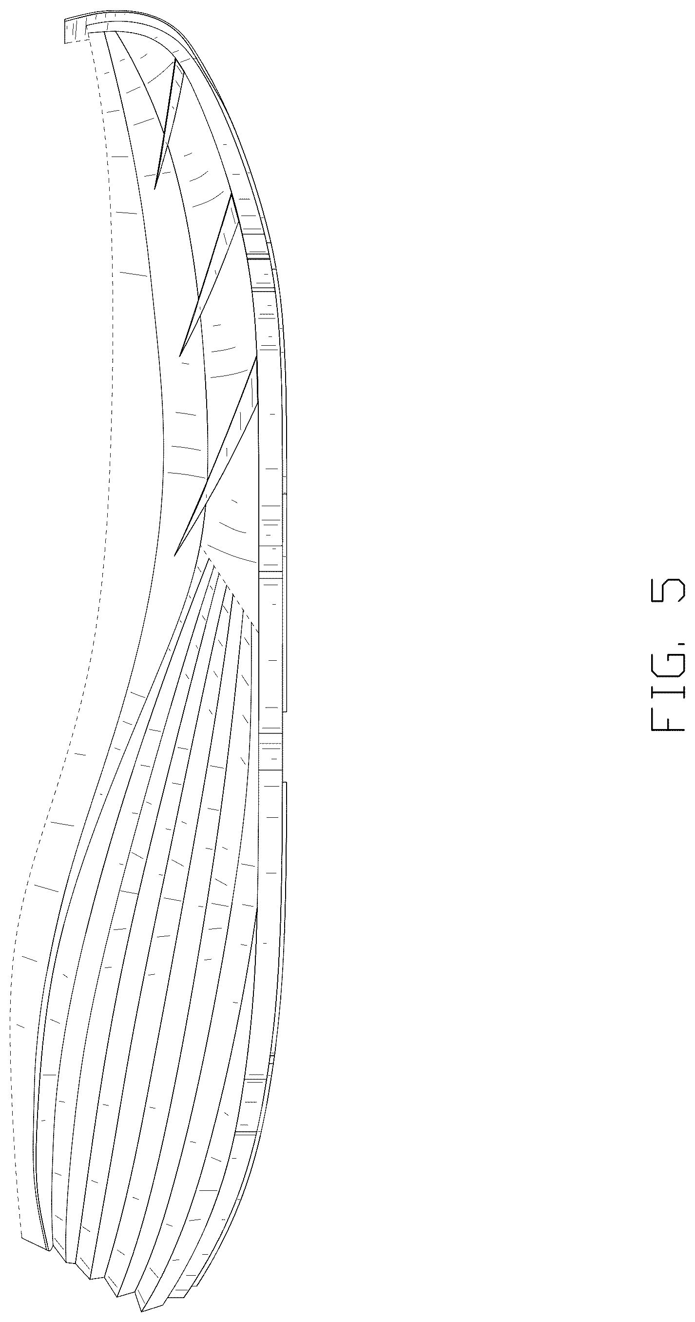 Patent USD1124619 Figure 5 – Footwear sole
