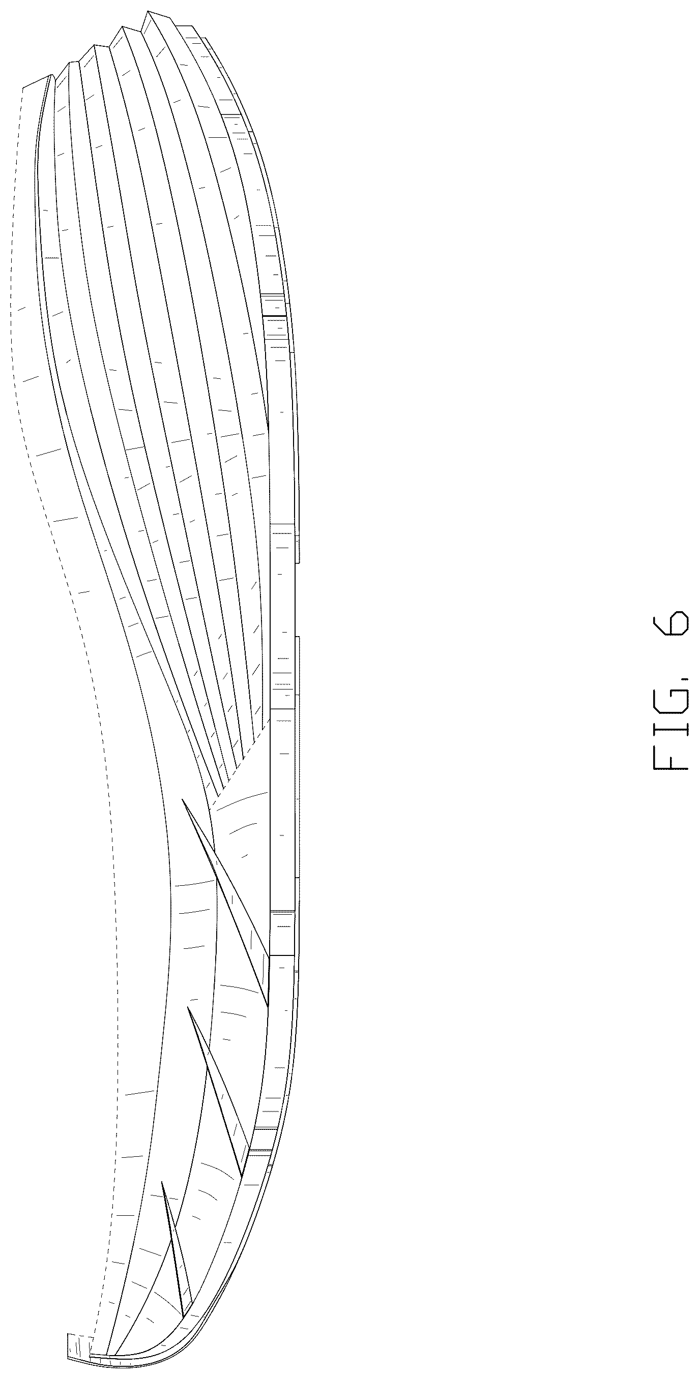 Patent USD1124619 Figure 6 – Footwear sole
