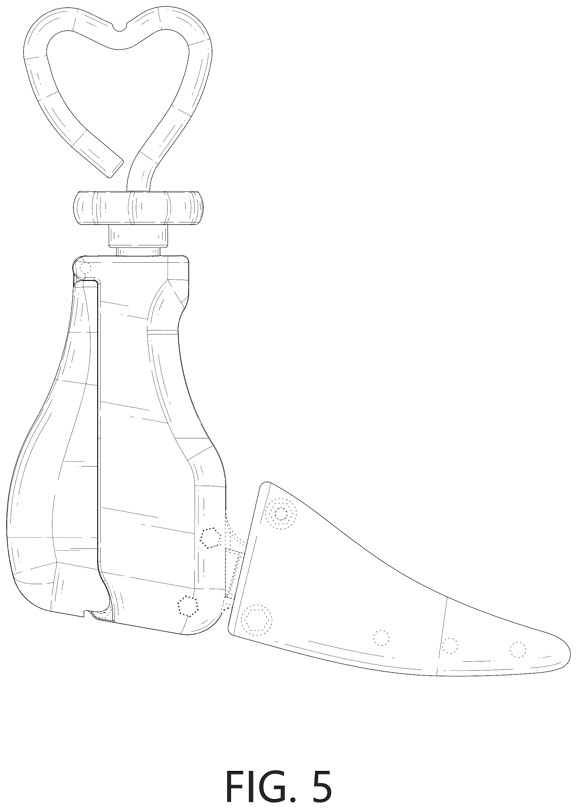Patent USD1124620 Figure 5 – Shoe stretcher