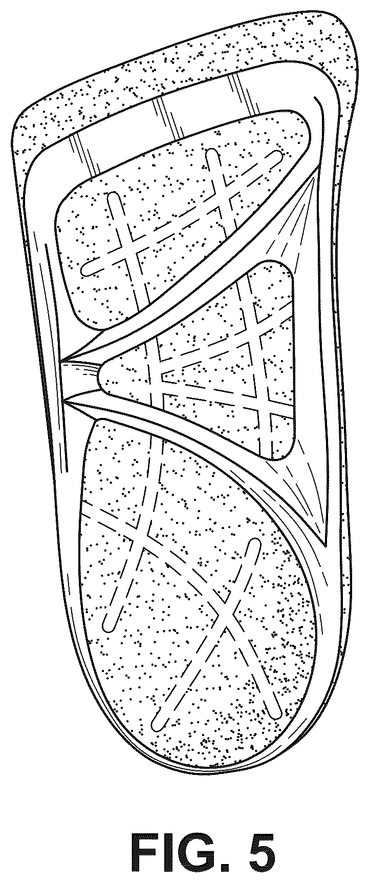 Patent USD1124621 Figure 4 – Two-piece insole