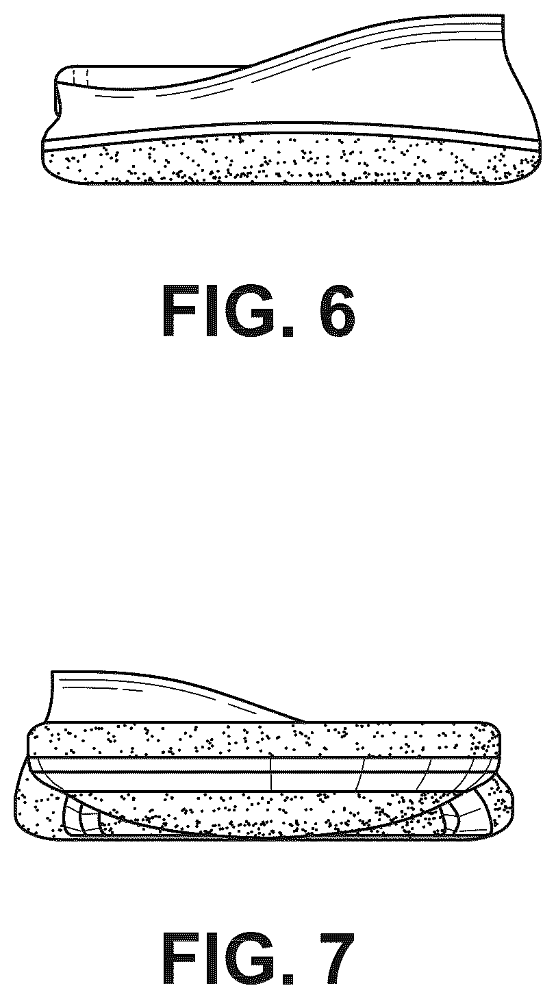 Patent USD1124621 Figure 5 – Two-piece insole