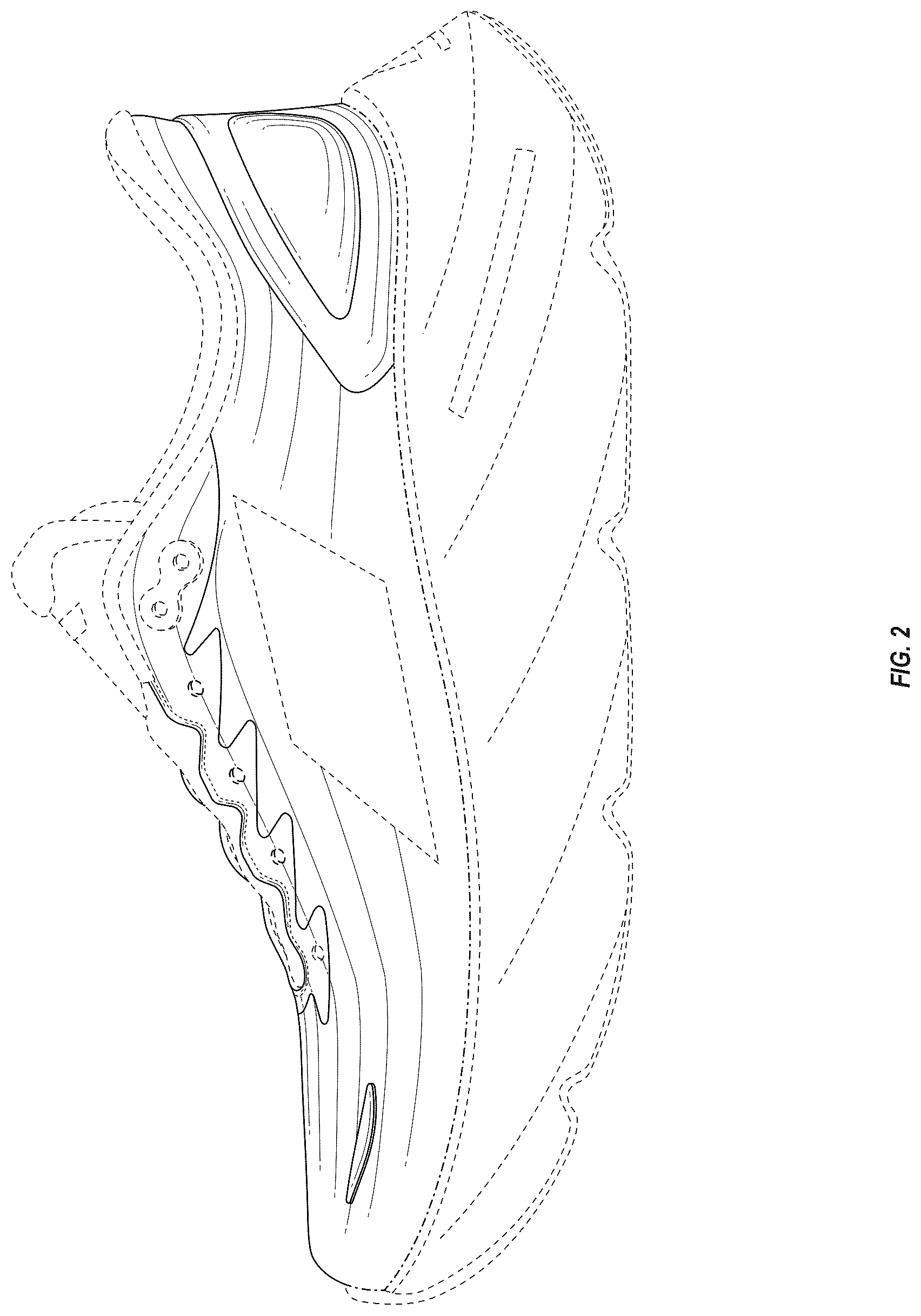 Patent USD1124624 Figure 2 – Shoe upper