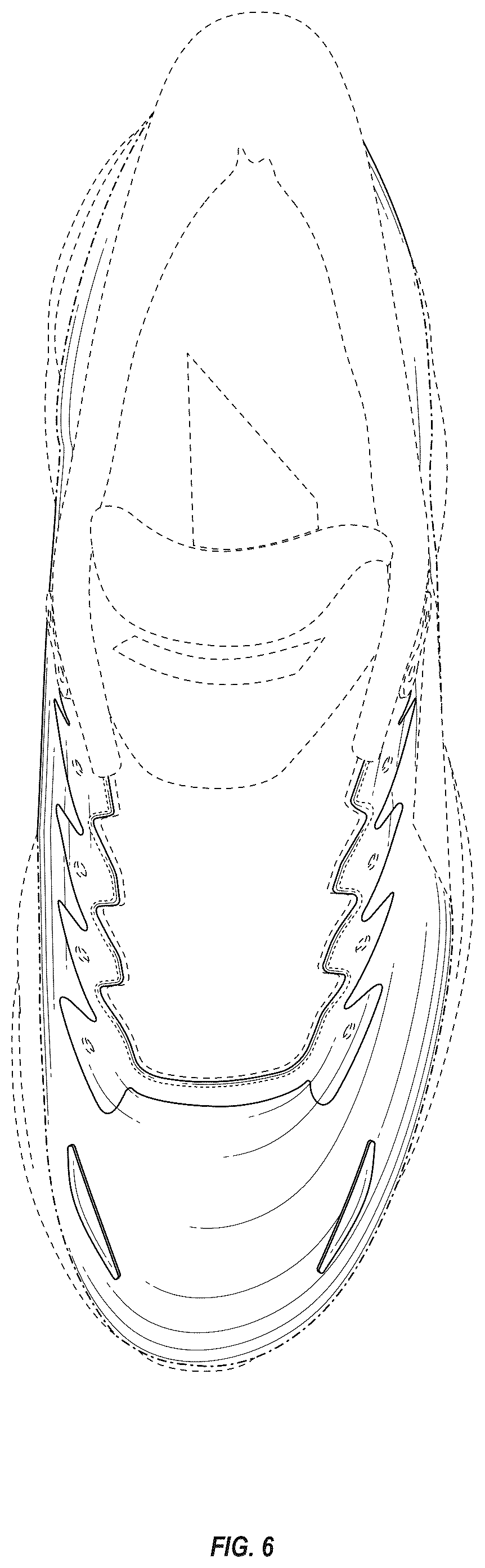 Patent USD1124624 Figure 6 – Shoe upper