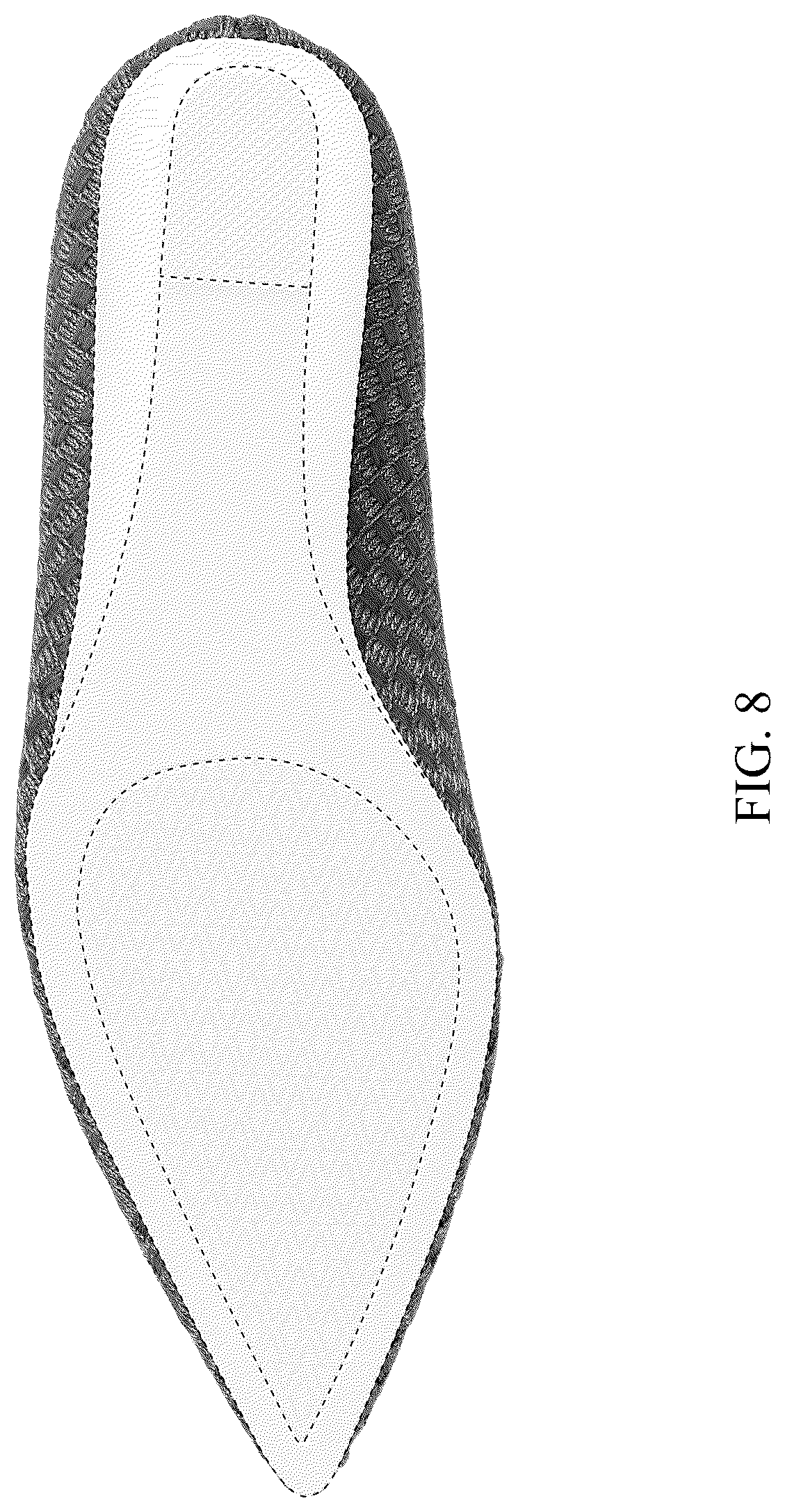 Patent USD1124625 Figure 8 – Shoe