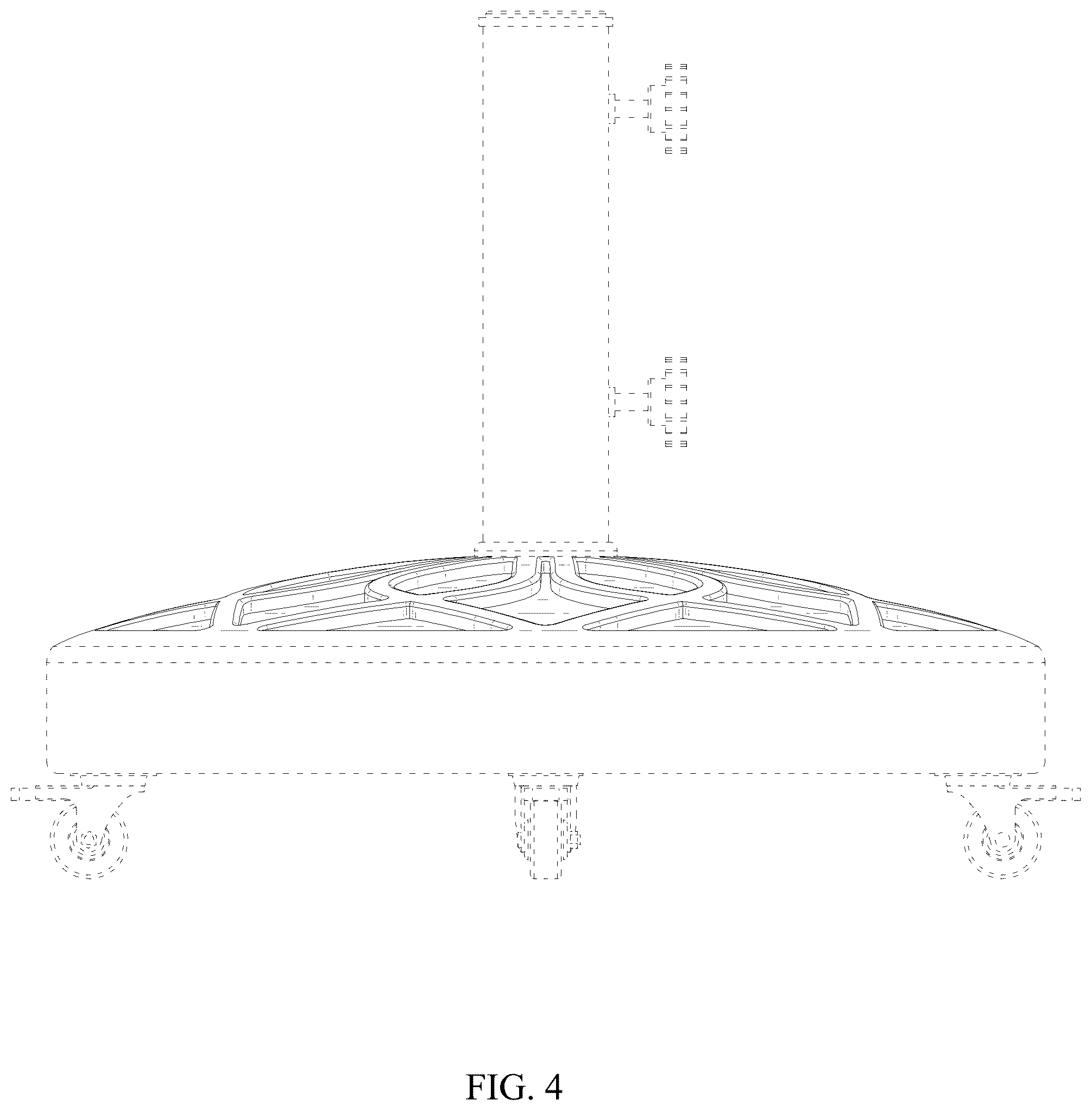 Patent USD1124627 Figure 4 – Umbrella base