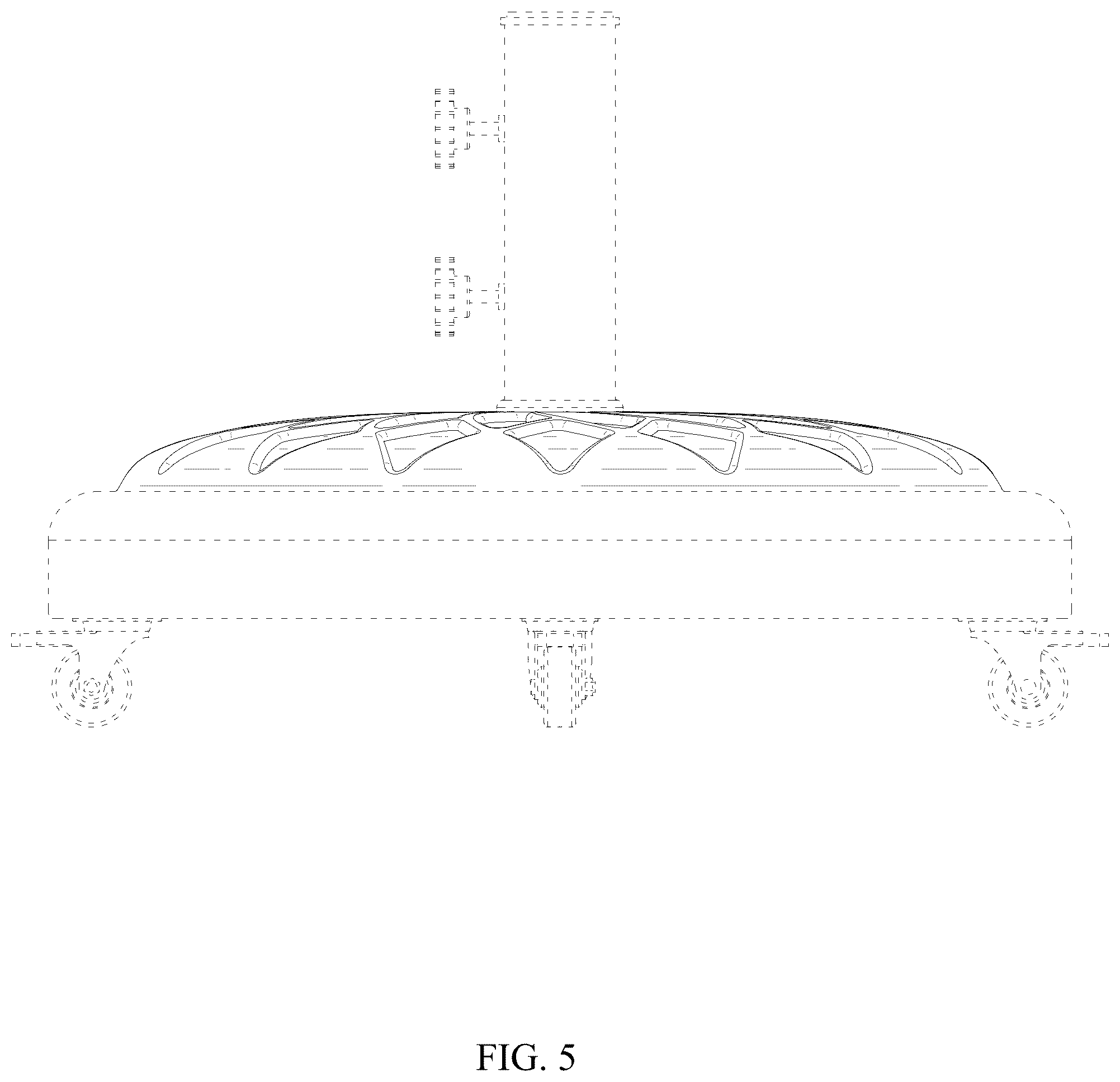 Patent USD1124628 Figure 5 – Umbrella base