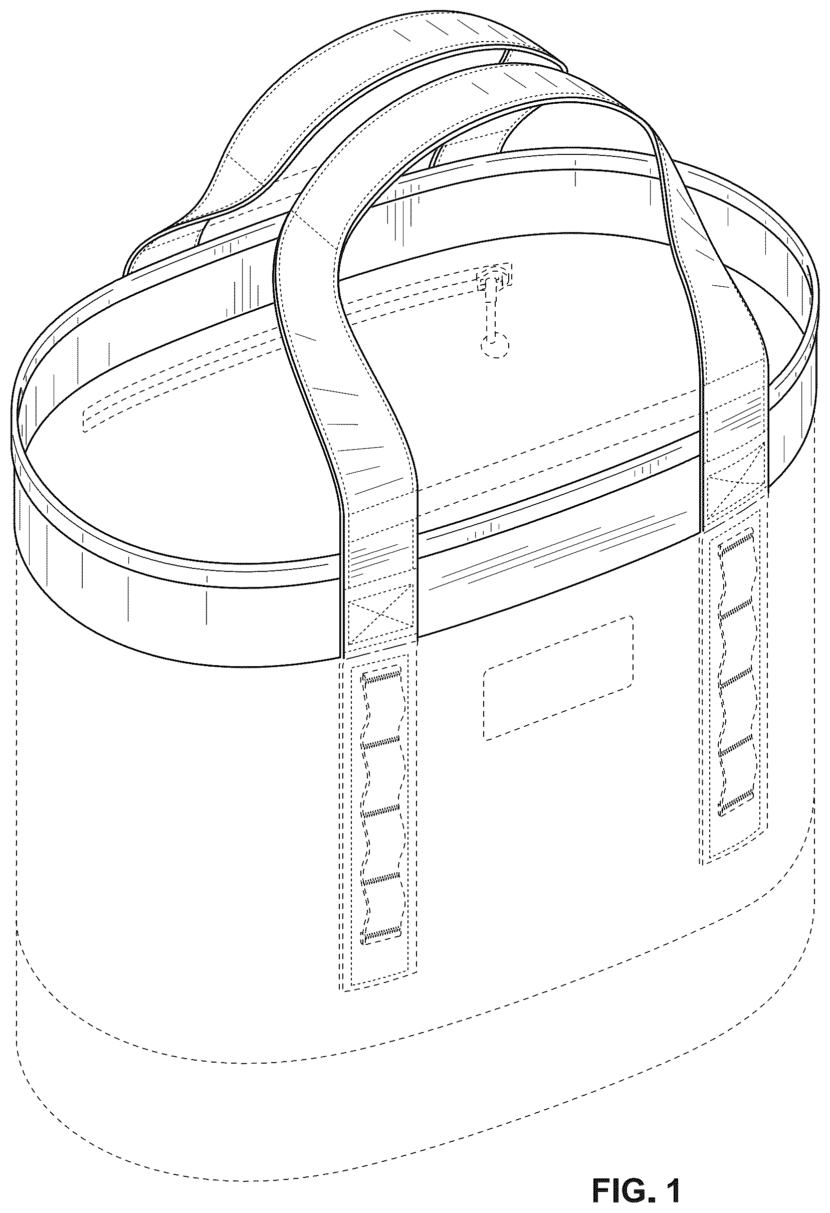 Patent USD1124629 Figure 1 – Bag