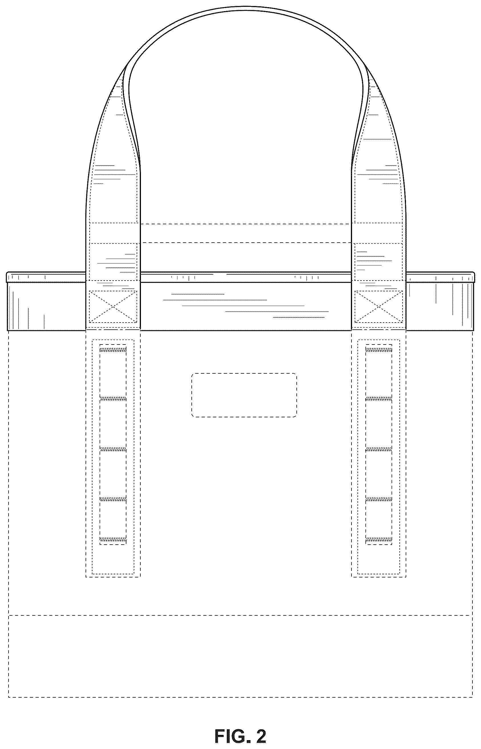 Patent USD1124629 Figure 2 – Bag
