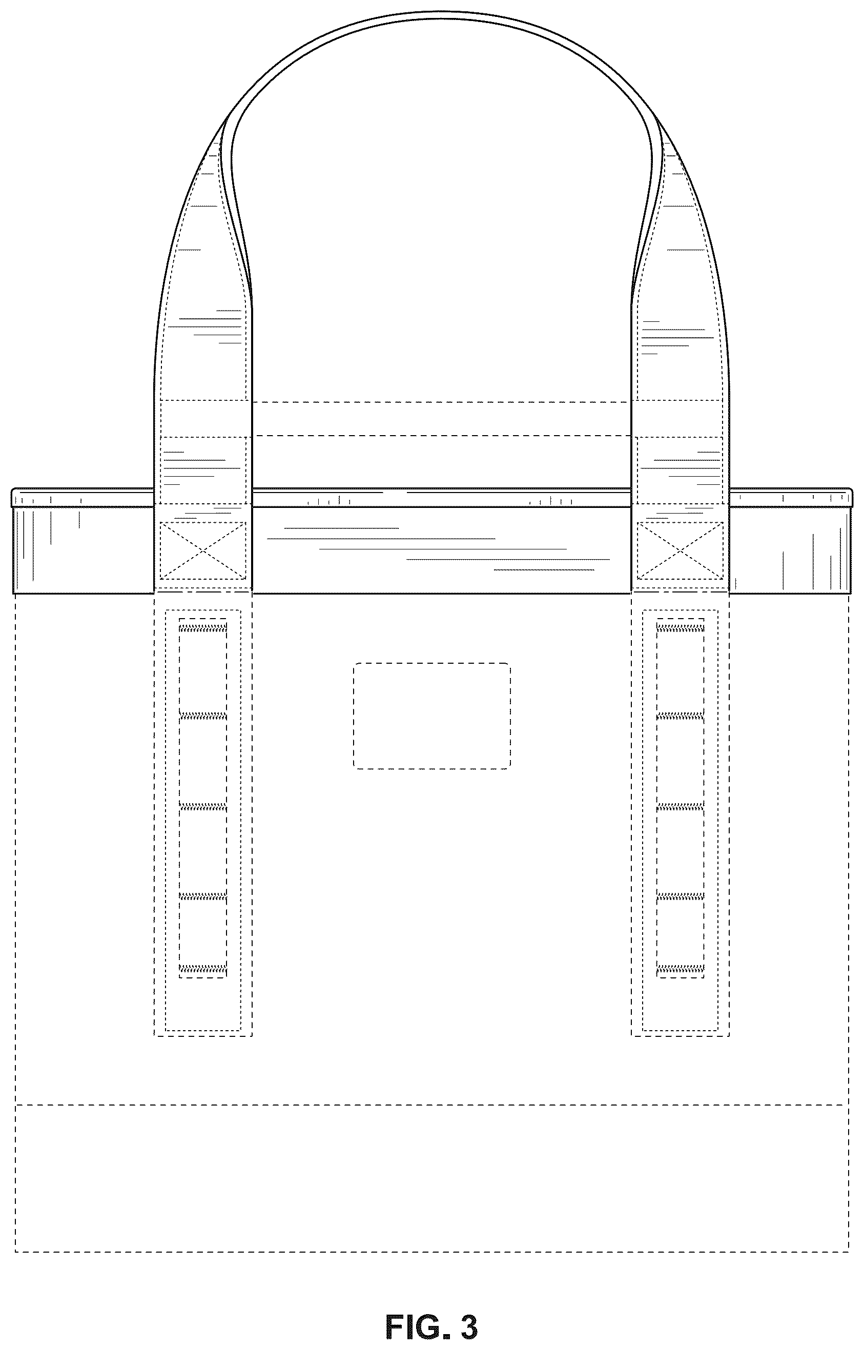 Patent USD1124629 Figure 3 – Bag