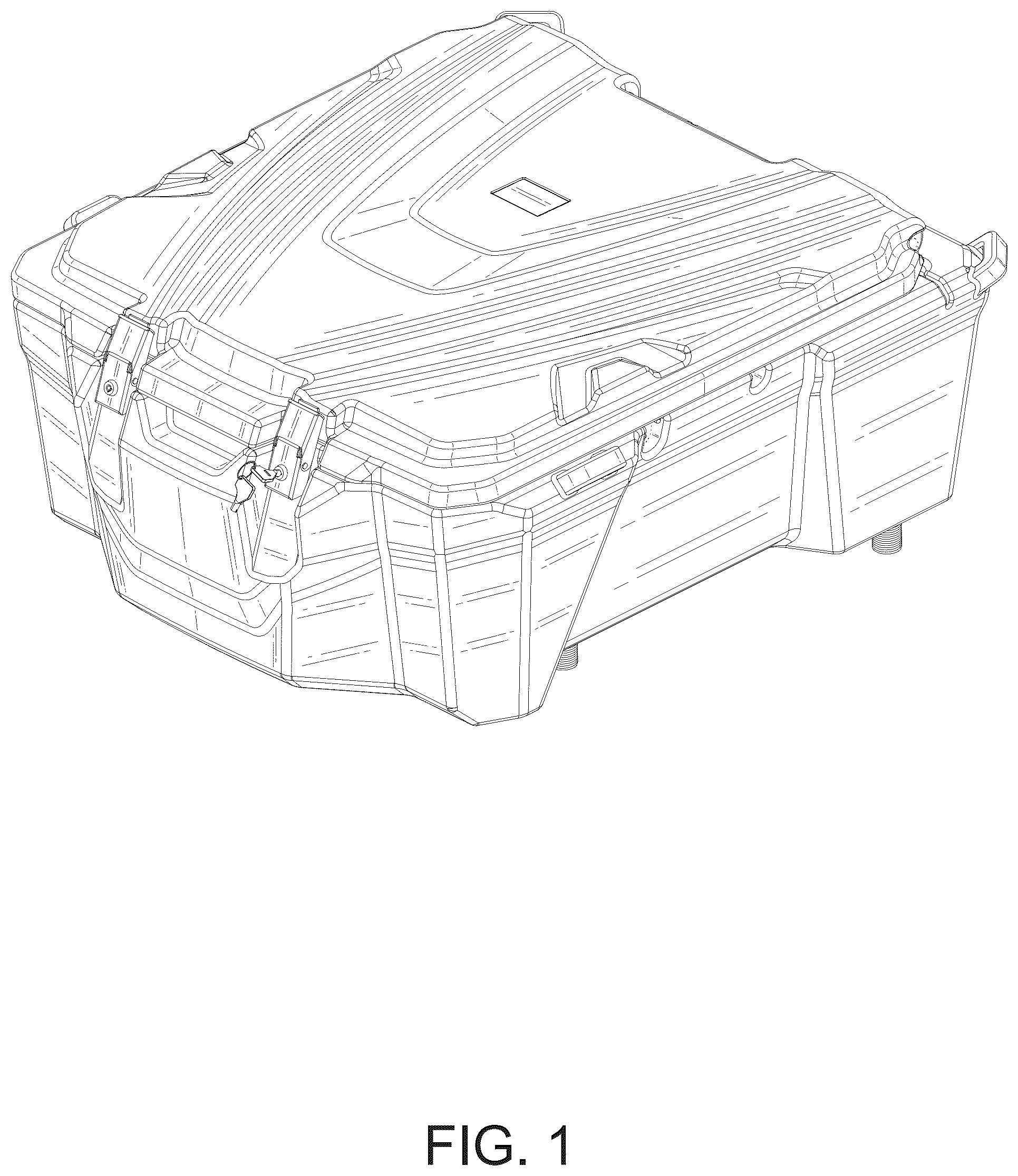 Patent USD1124631 Figure 1 – Storage box