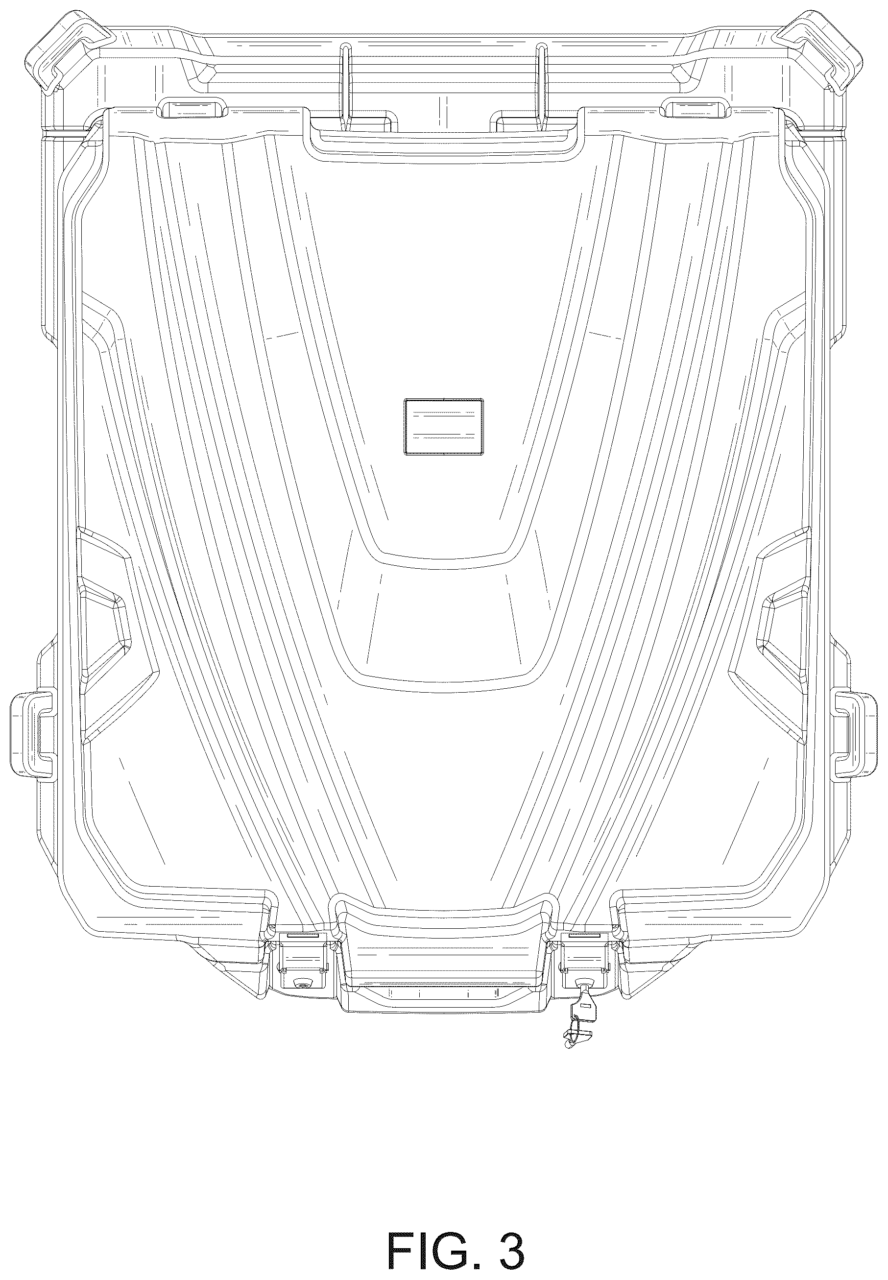 Patent USD1124631 Figure 3 – Storage box