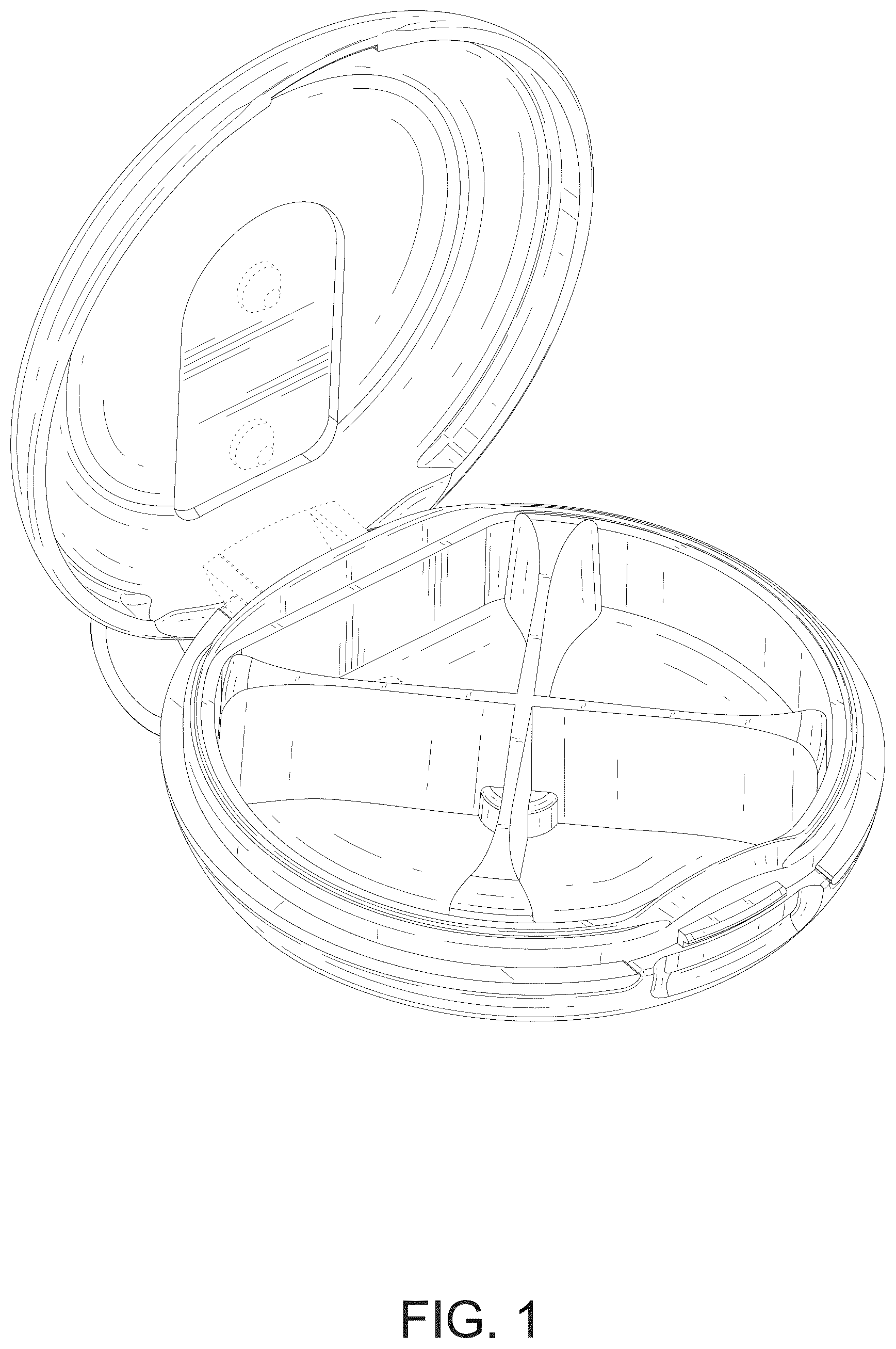 Patent USD1124632 Figure 1 – Pill box