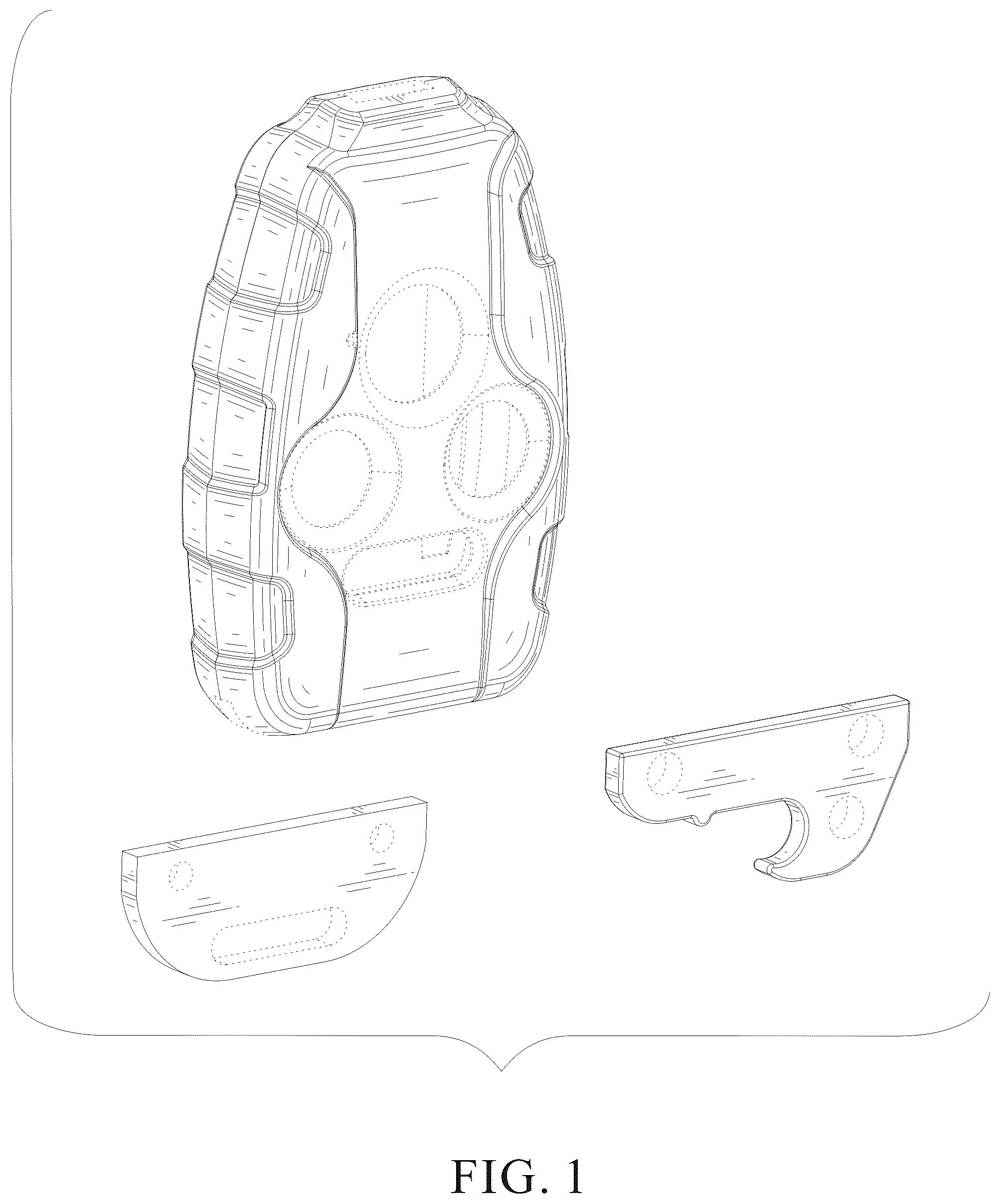 Patent USD1124634 Figure 1 – Key fob