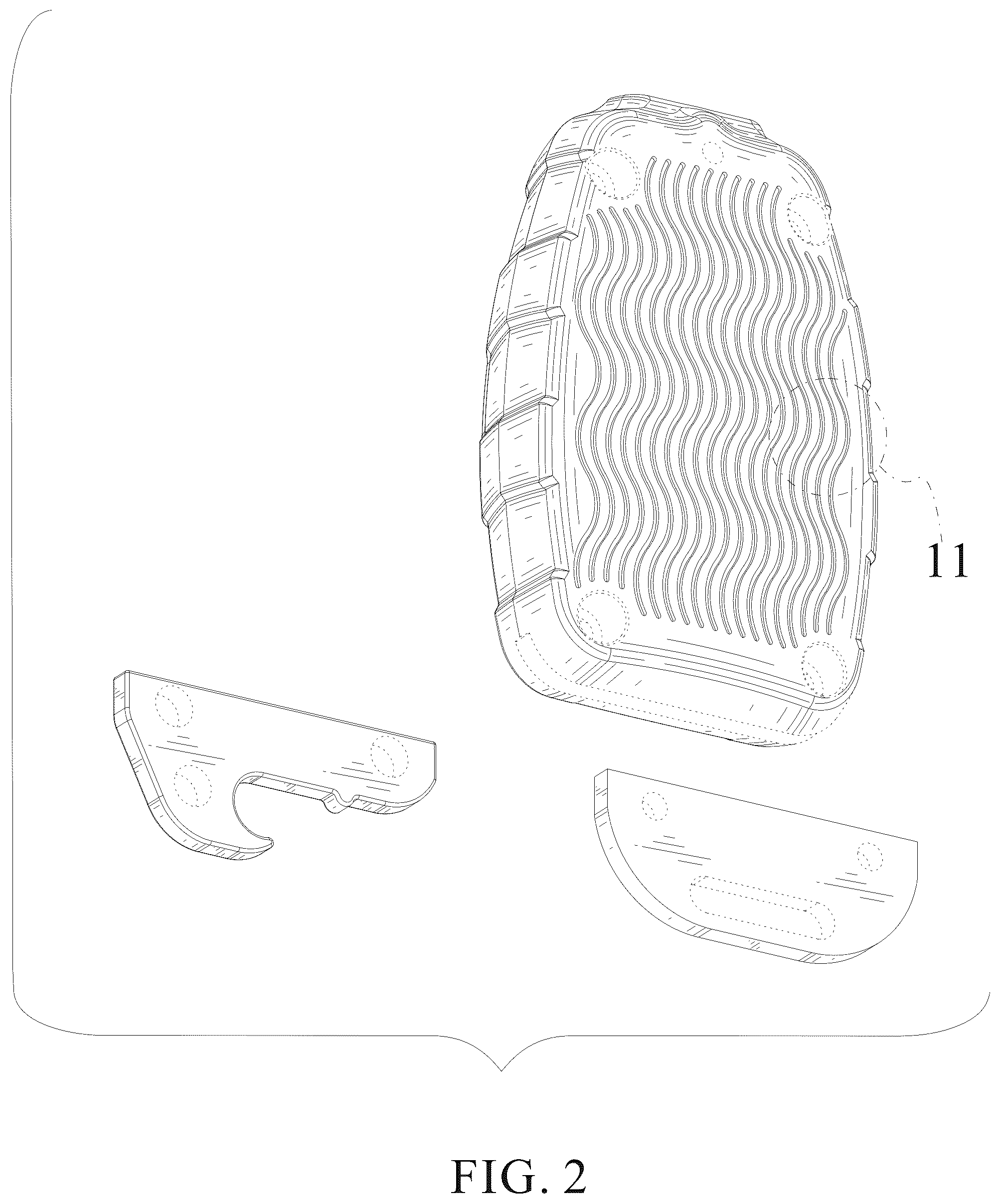 Patent USD1124634 Figure 2 – Key fob