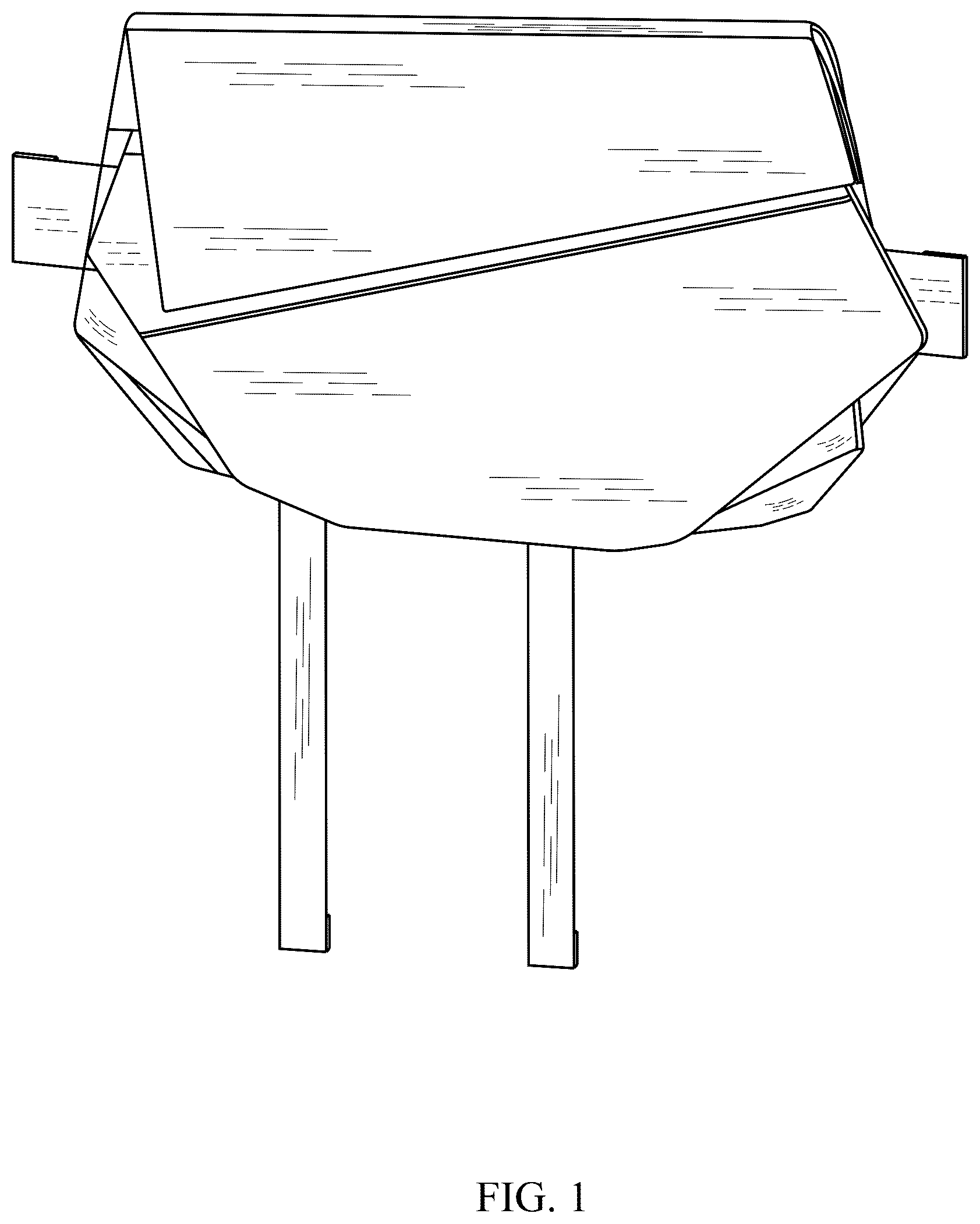 Patent USD1124635 Figure 1 – Sling bag