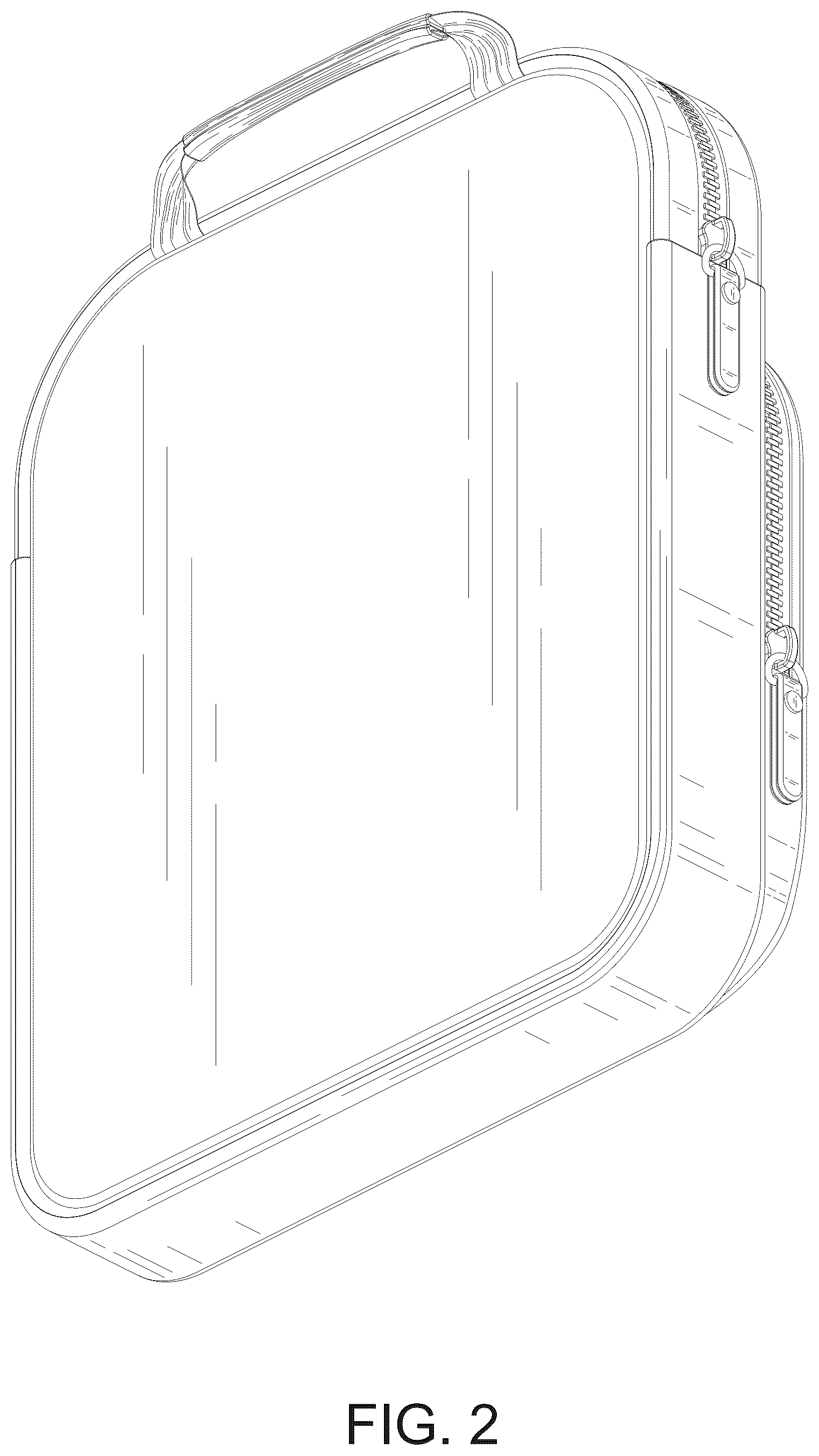 Patent USD1124637 Figure 2 – Book sleeve bag