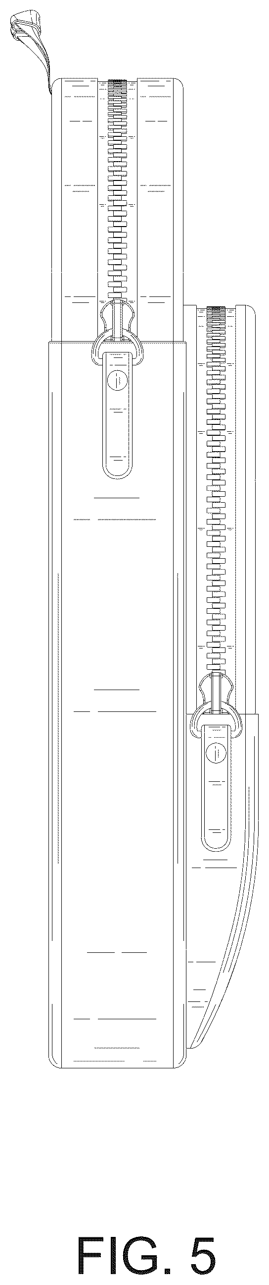 Patent USD1124637 Figure 5 – Book sleeve bag