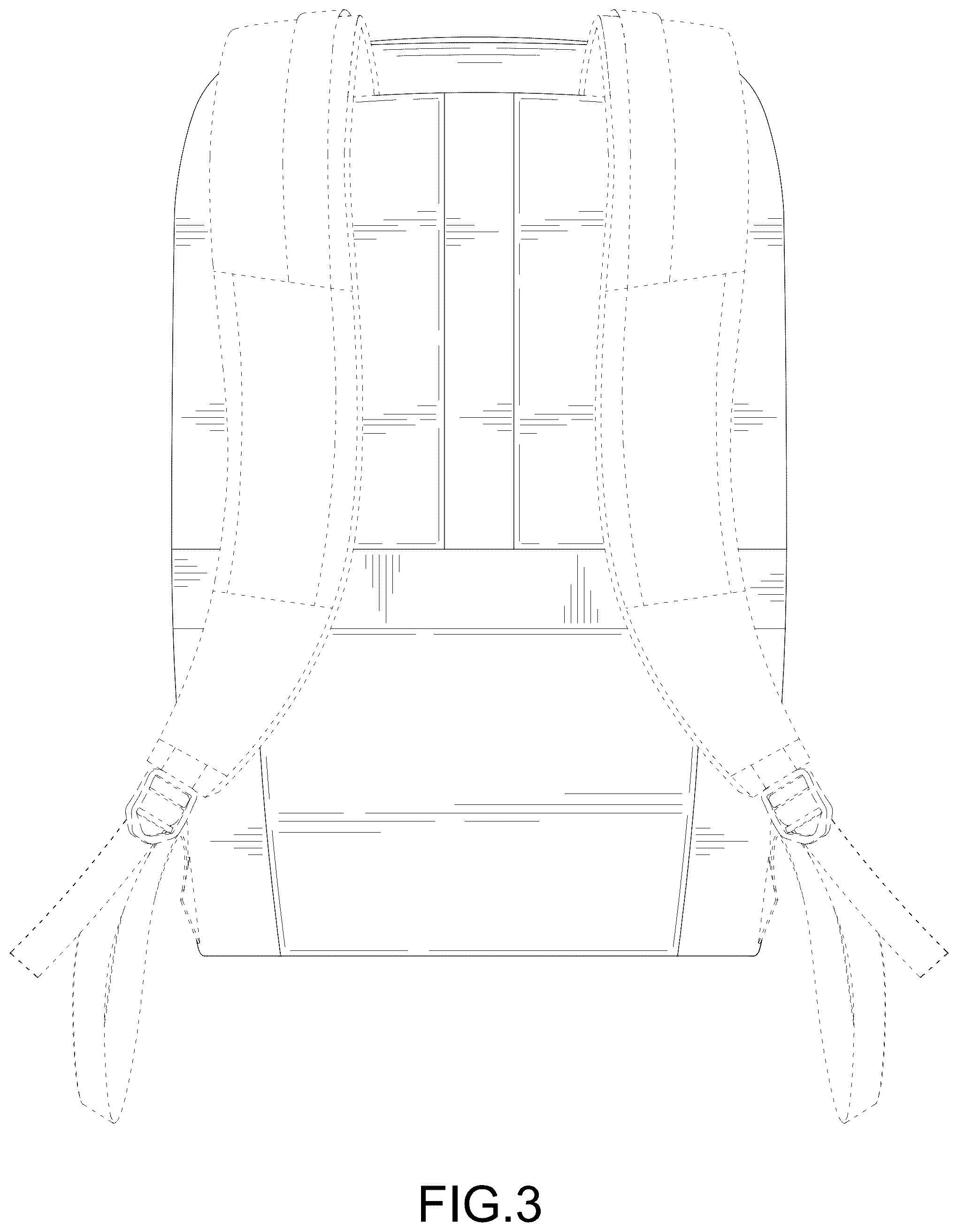 Patent USD1124638 Figure 3 – Backpack