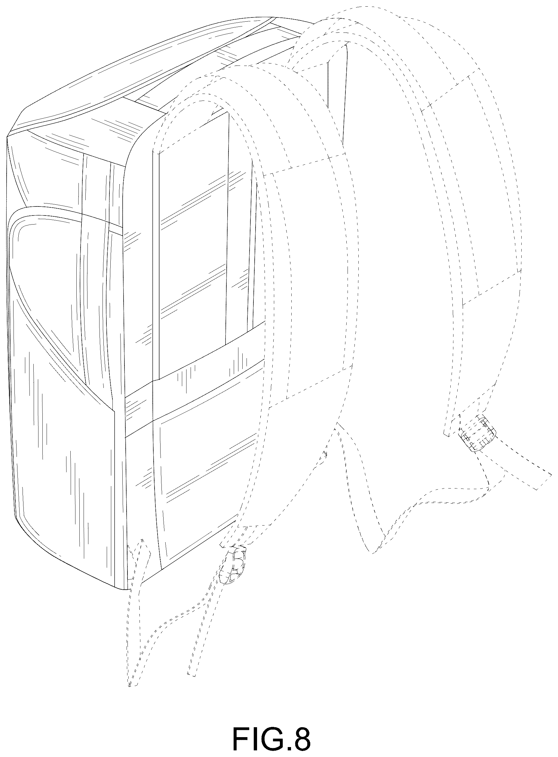 Patent USD1124638 Figure 8 – Backpack