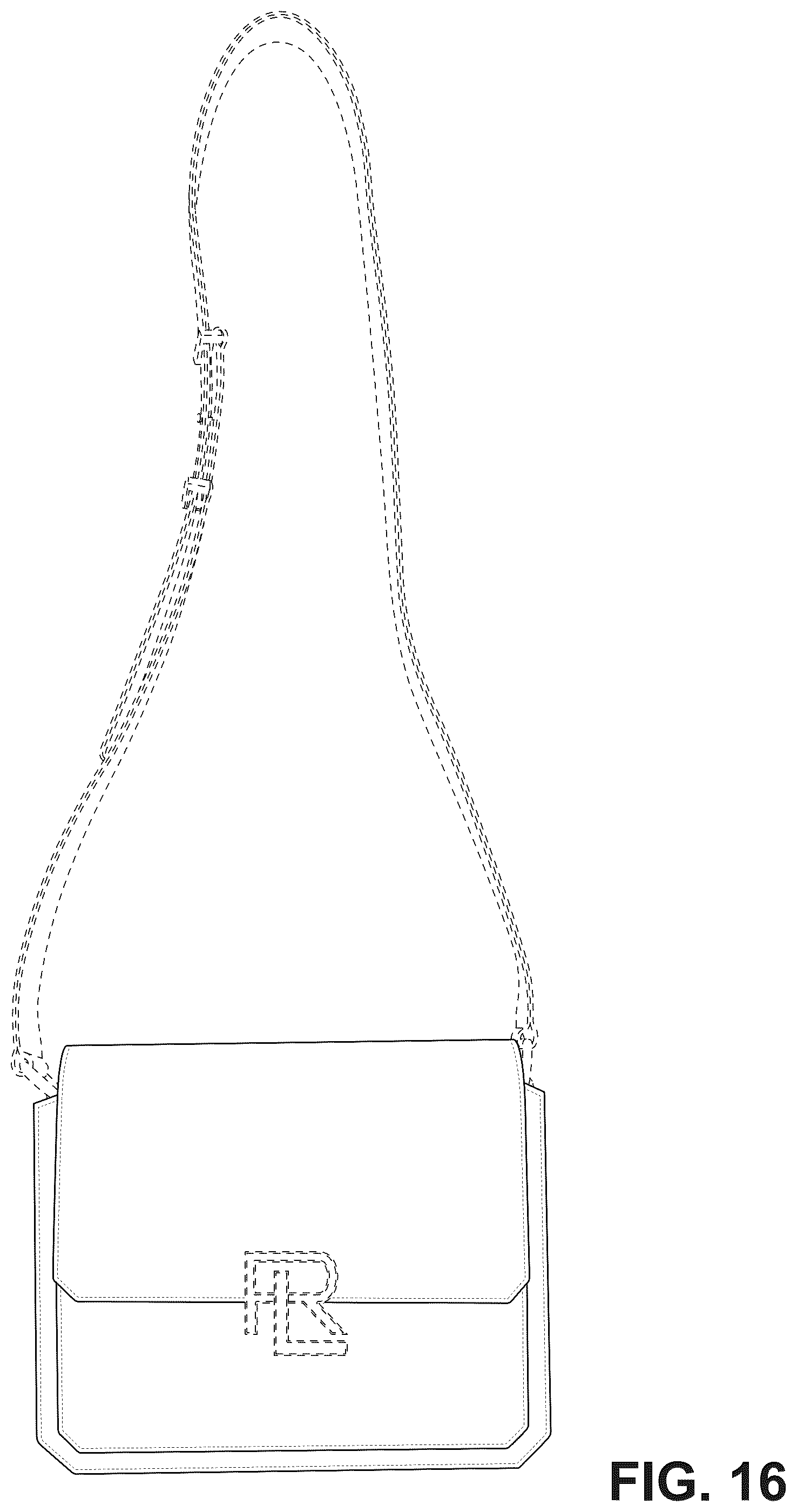 Patent USD1124643 Figure 16 – Bag