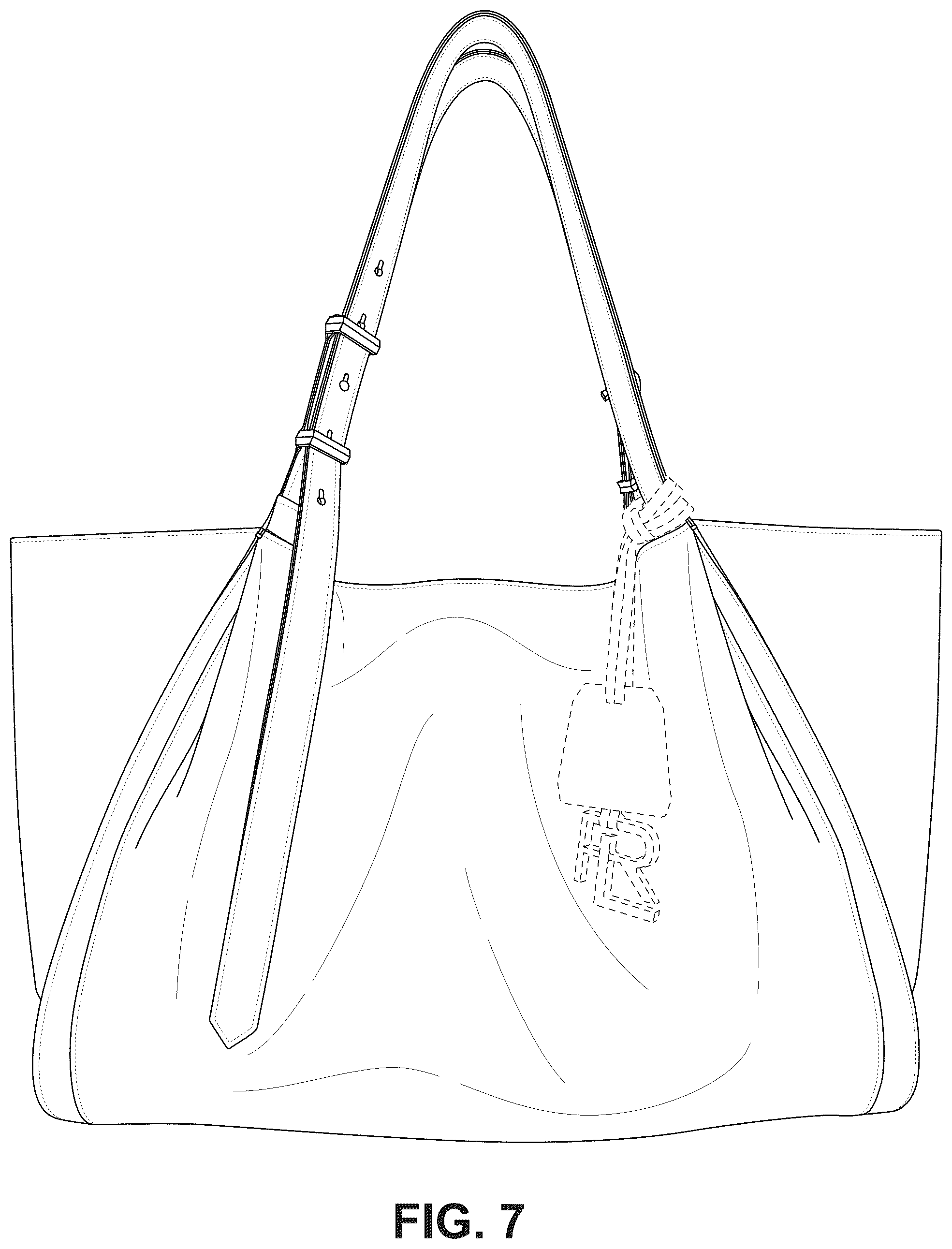 Patent USD1124644 Figure 7 – Bag