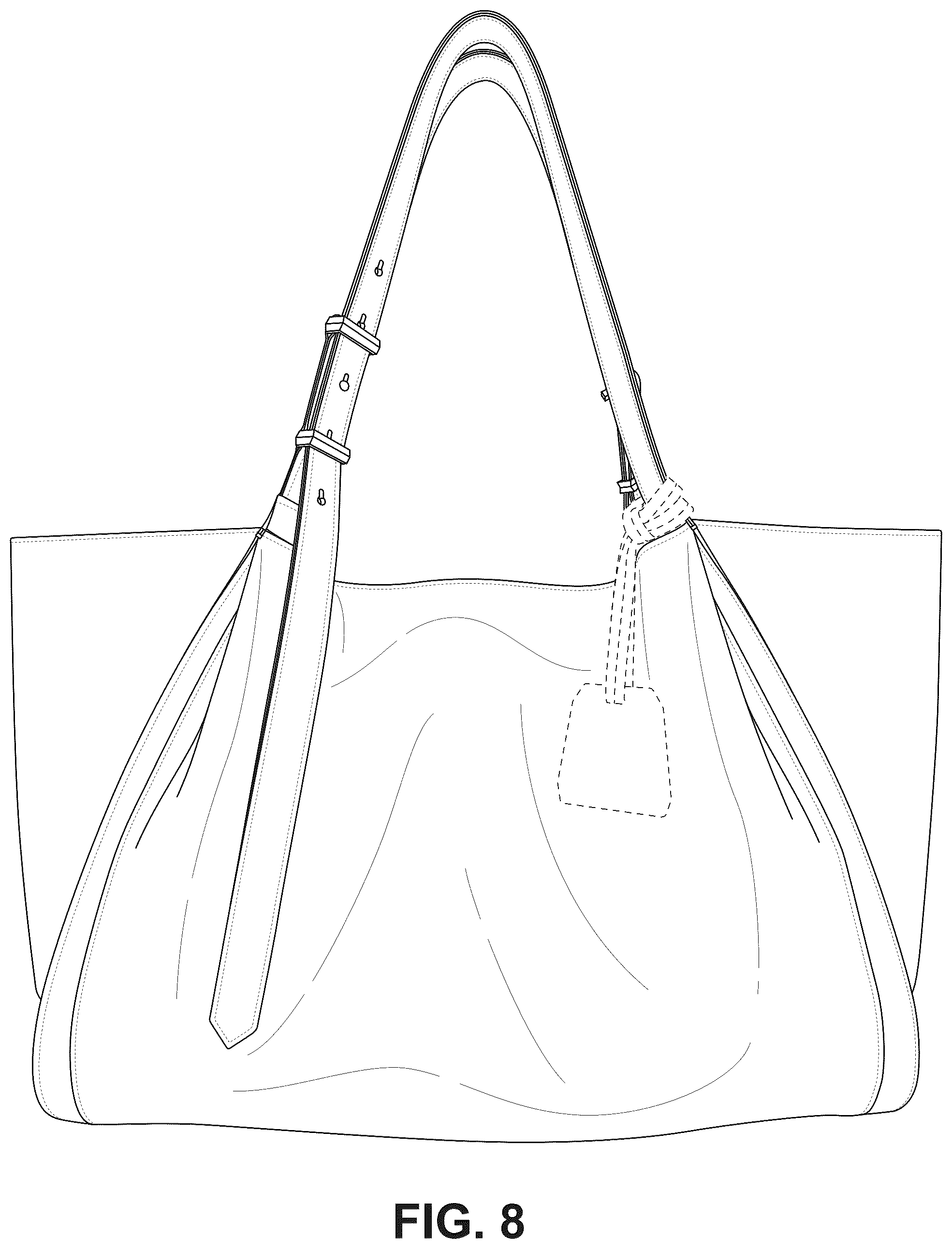 Patent USD1124644 Figure 8 – Bag