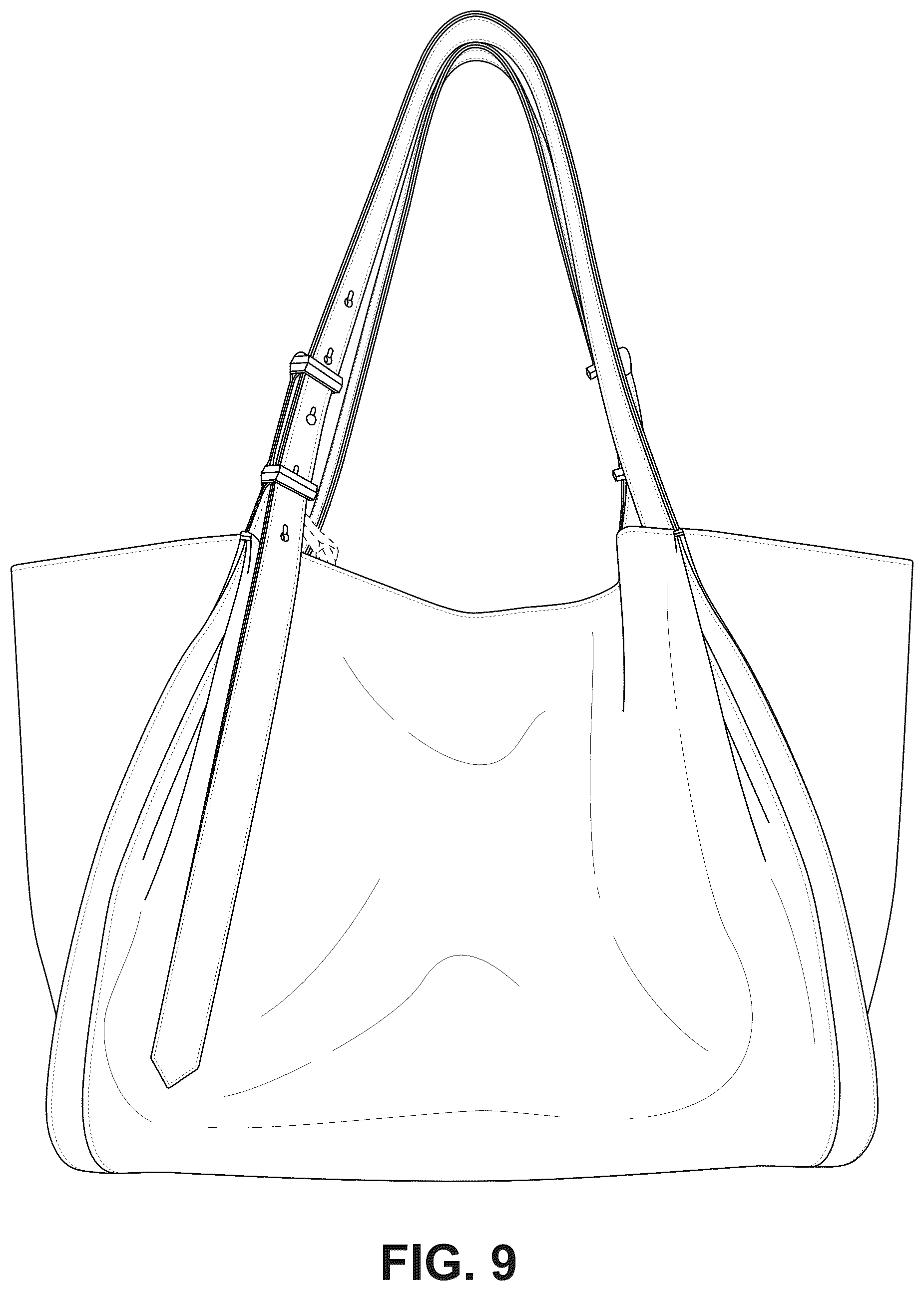 Patent USD1124644 Figure 9 – Bag