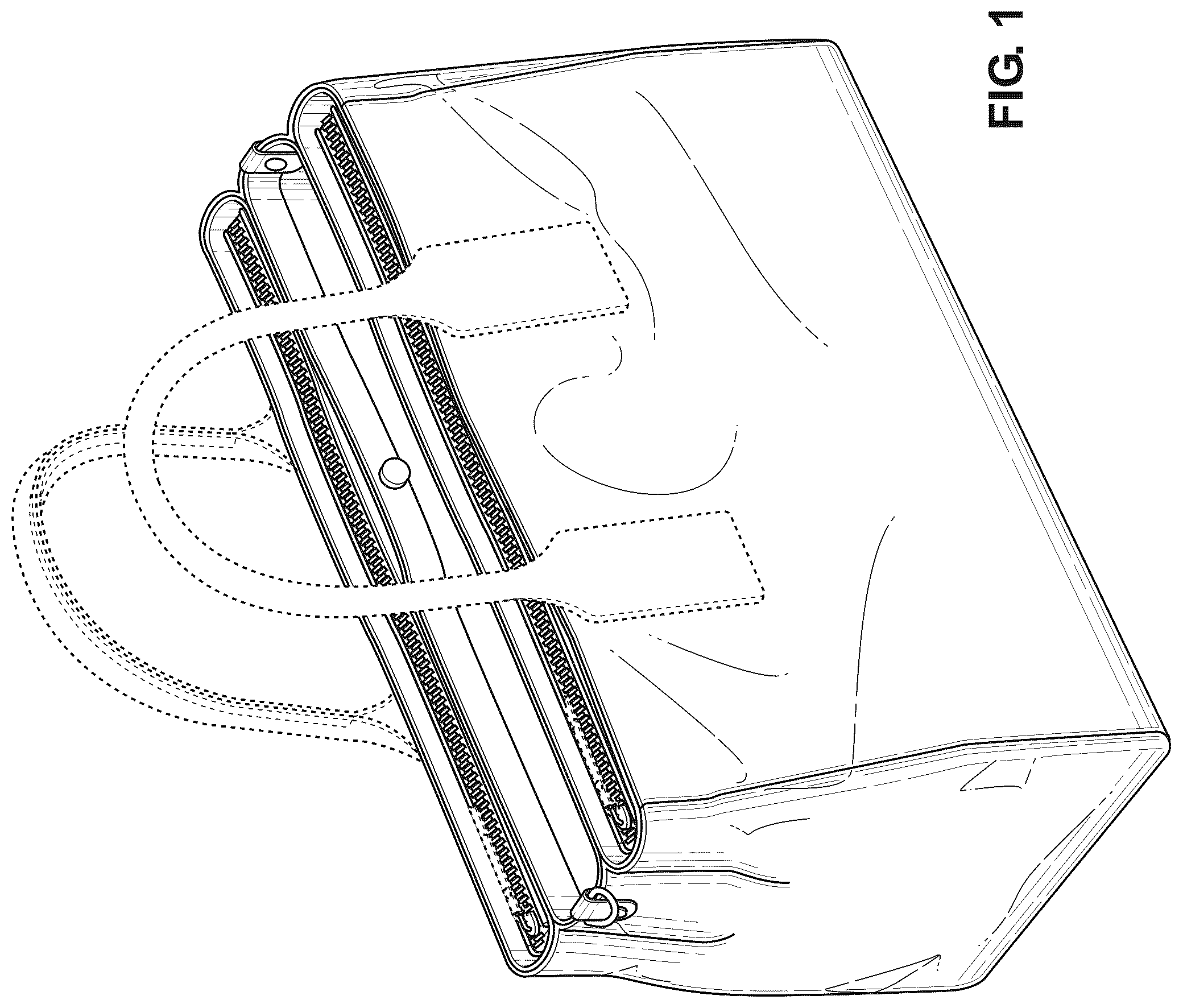 Patent USD1124645 Figure 1 – Purse