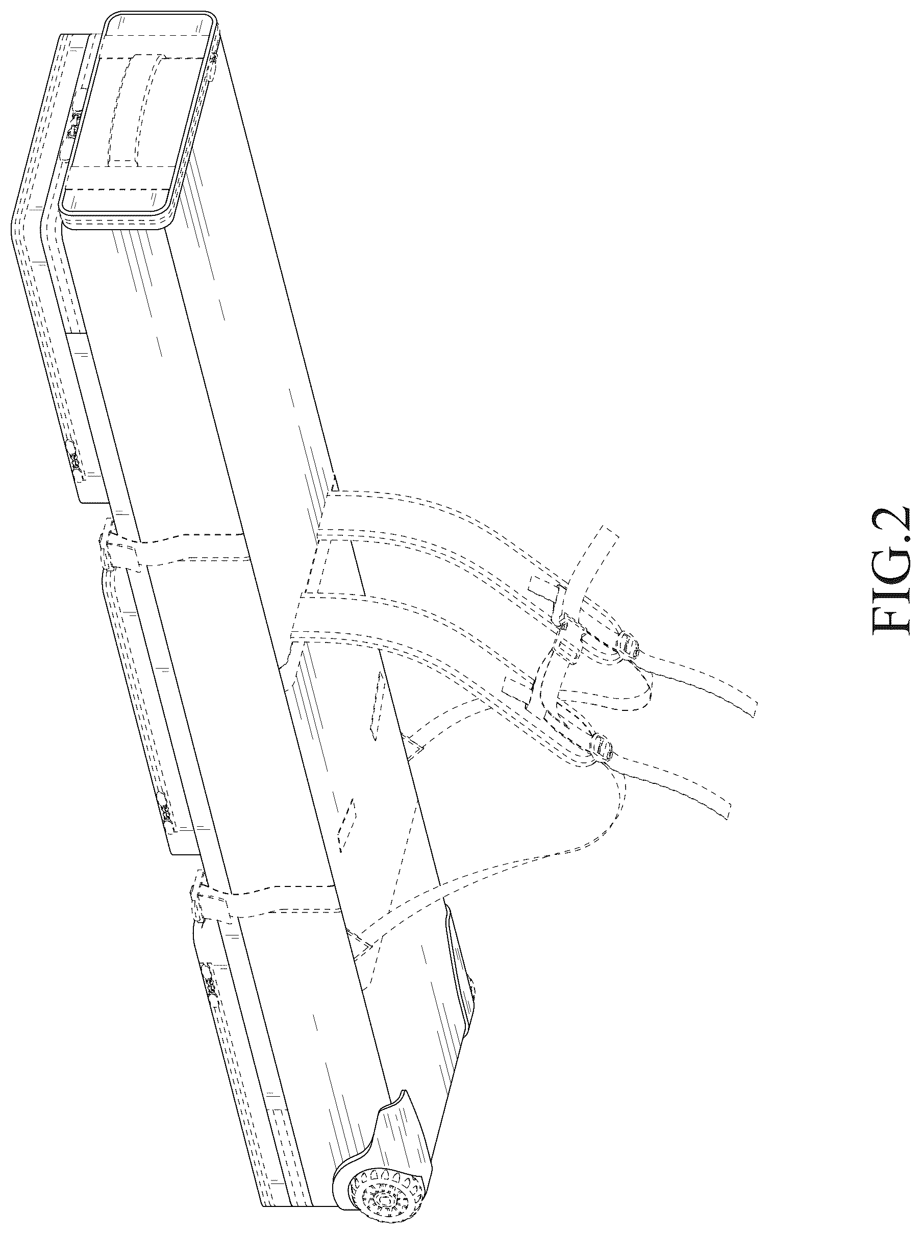 Patent USD1124647 Figure 2 – Snowboard bag