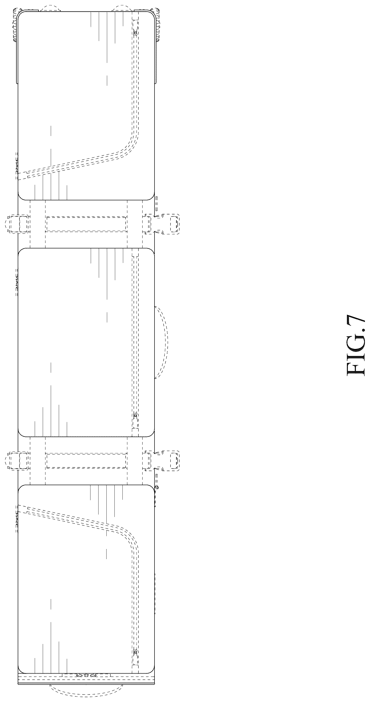 Patent USD1124647 Figure 7 – Snowboard bag