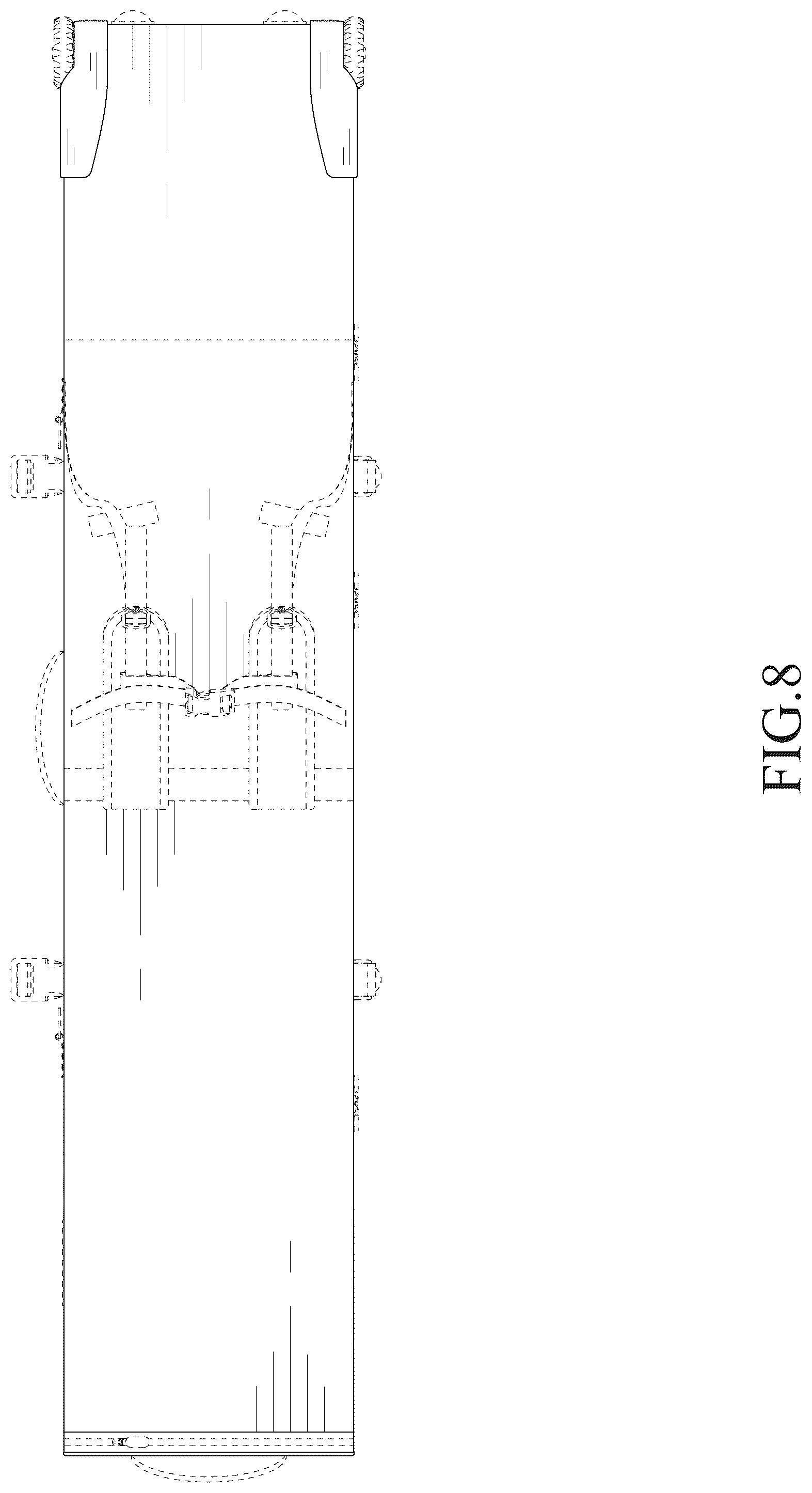 Patent USD1124647 Figure 8 – Snowboard bag