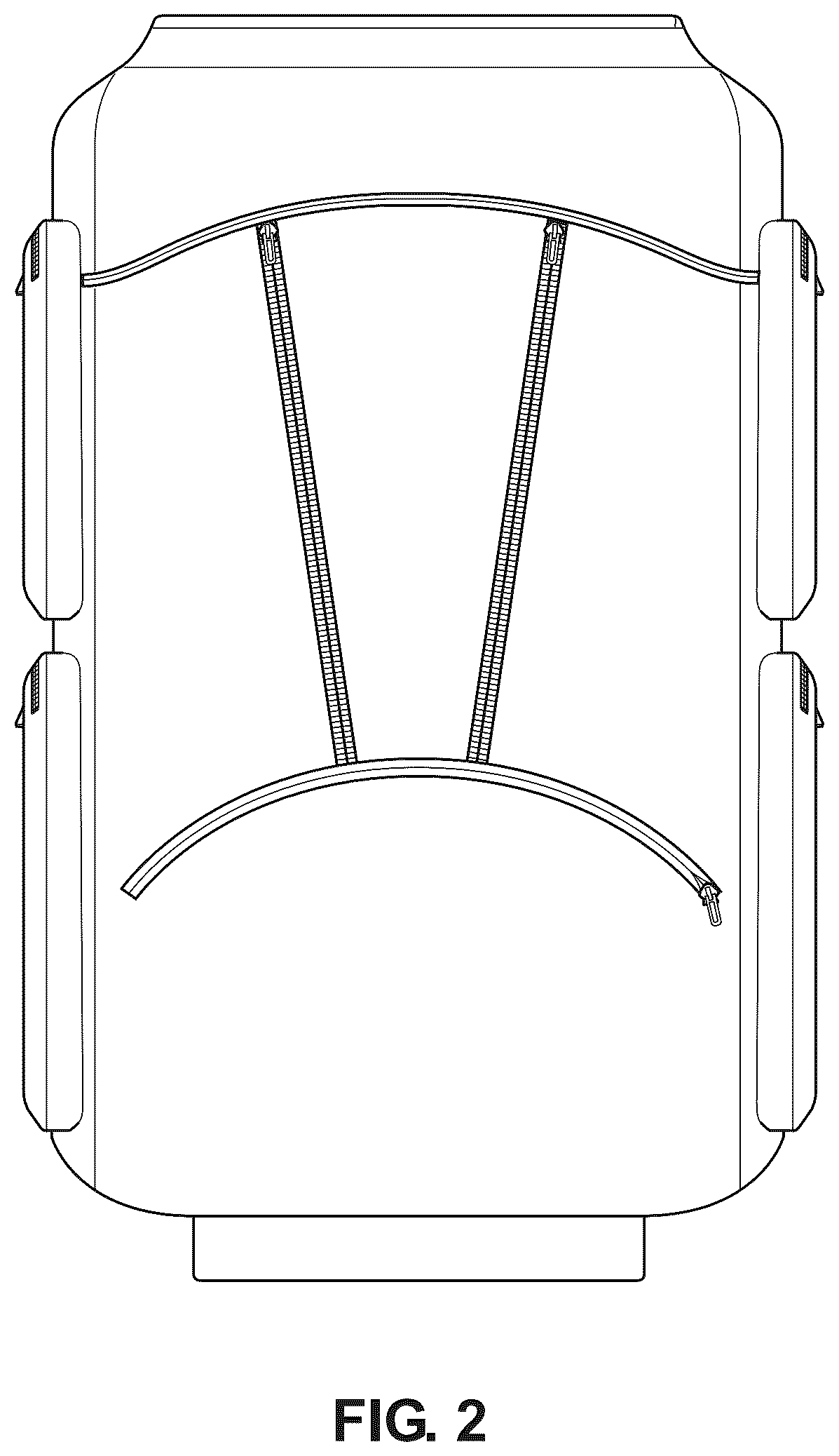 Patent USD1124648 Figure 2 – Golf backpack