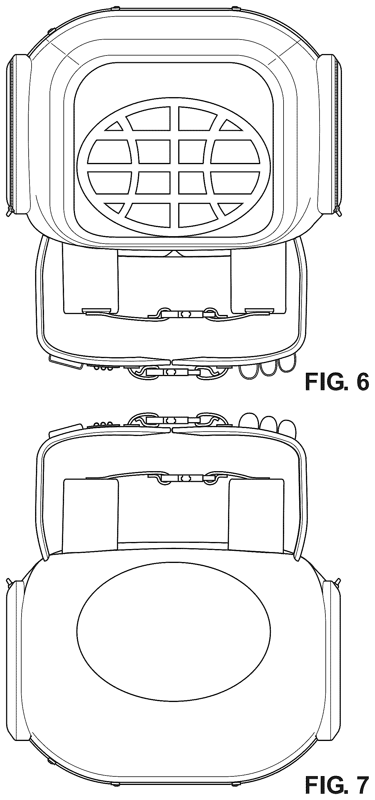Patent USD1124648 Figure 6 – Golf backpack