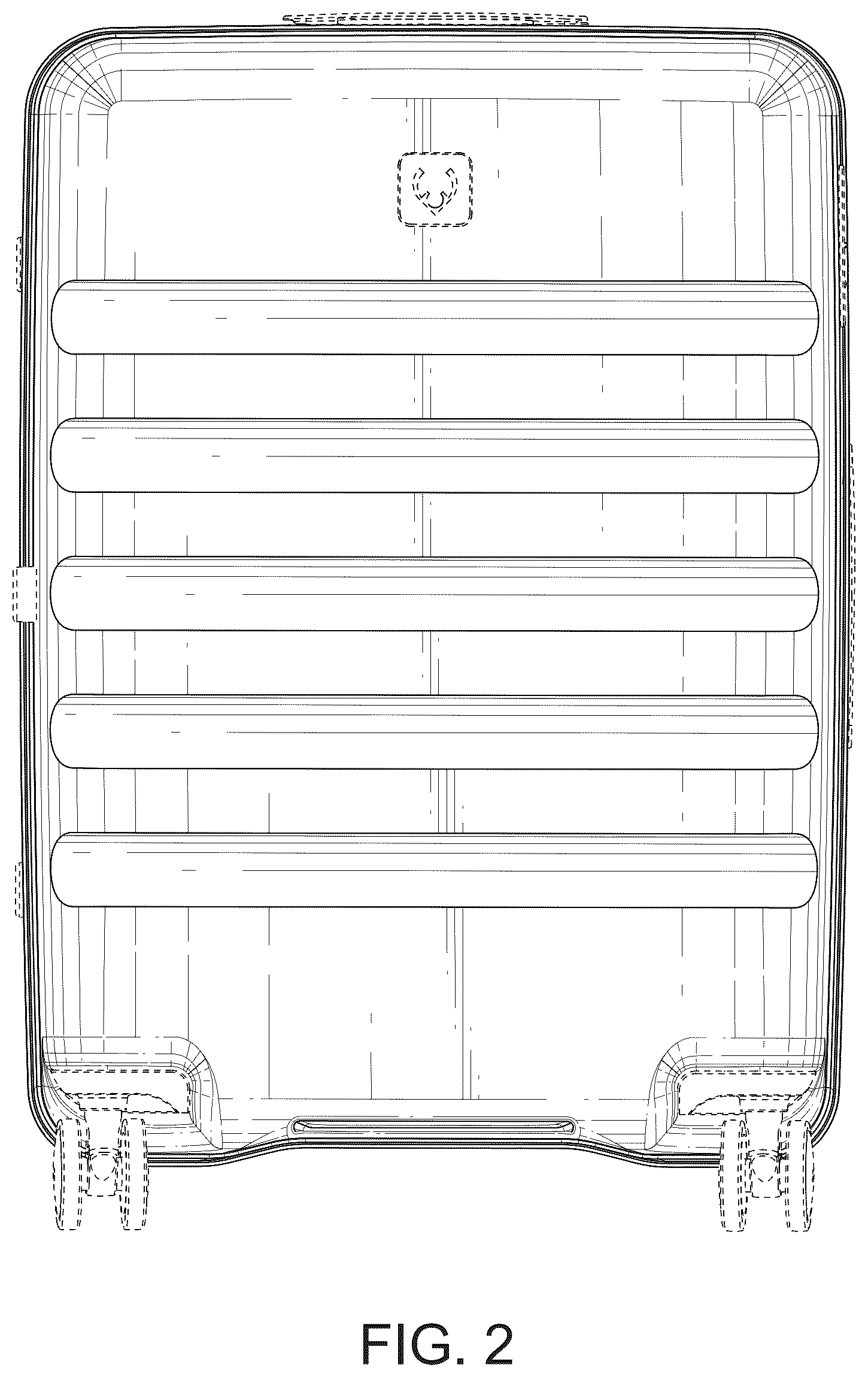 Patent USD1124650 Figure 2 – Suitcase