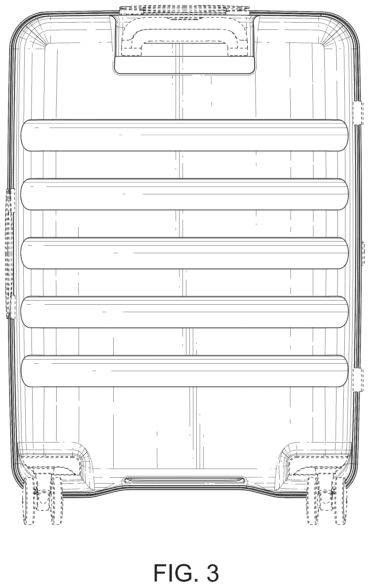 Patent USD1124650 Figure 3 – Suitcase