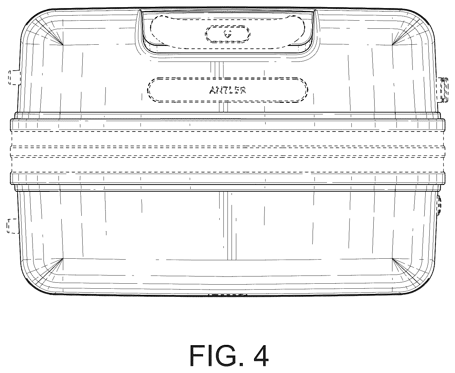 Patent USD1124650 Figure 4 – Suitcase
