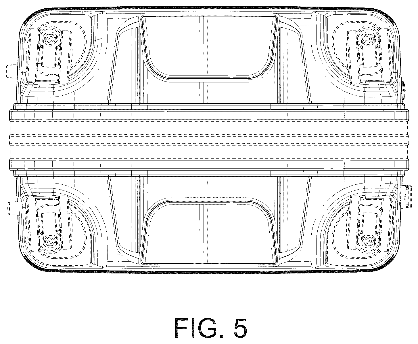 Patent USD1124650 Figure 5 – Suitcase