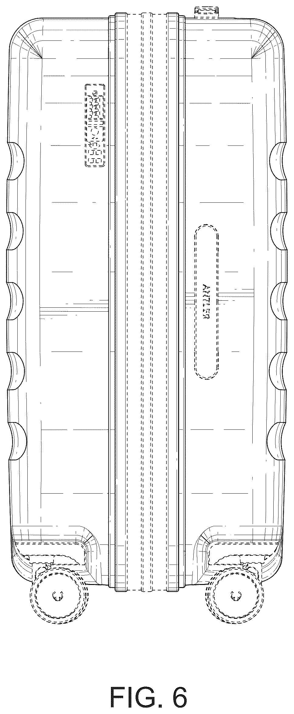 Patent USD1124650 Figure 6 – Suitcase