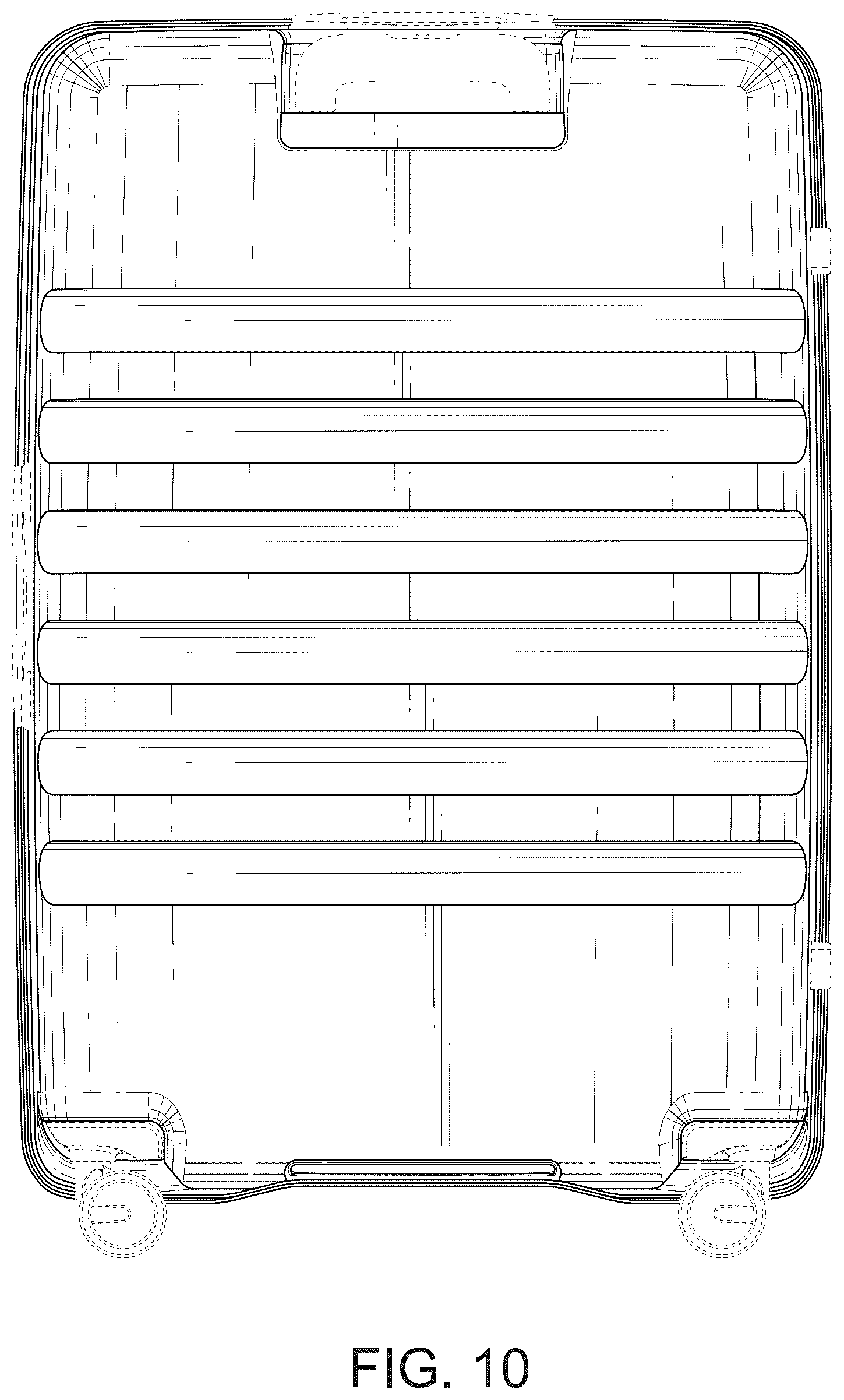 Patent USD1124650 Figure 10 – Suitcase