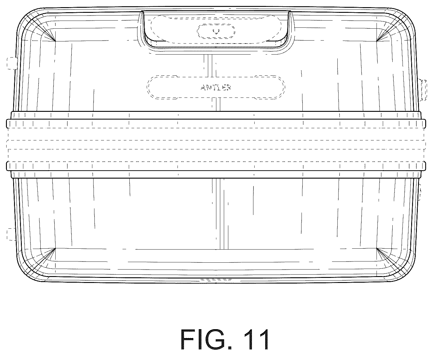Patent USD1124650 Figure 11 – Suitcase