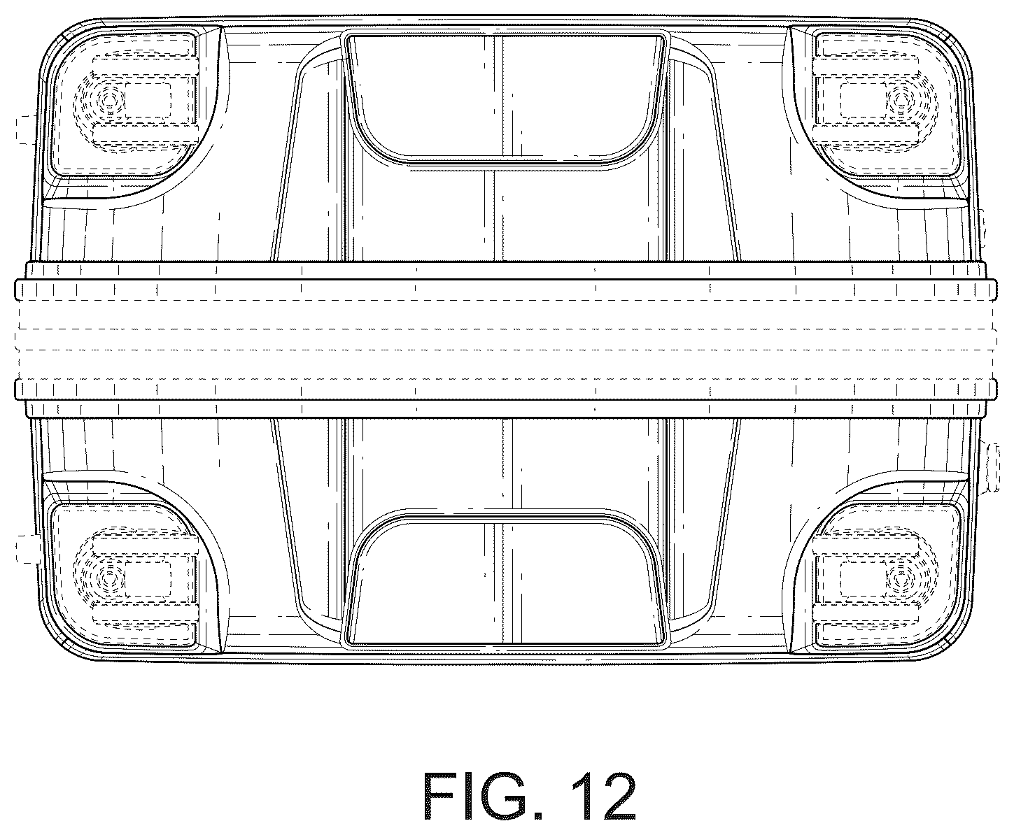Patent USD1124650 Figure 12 – Suitcase