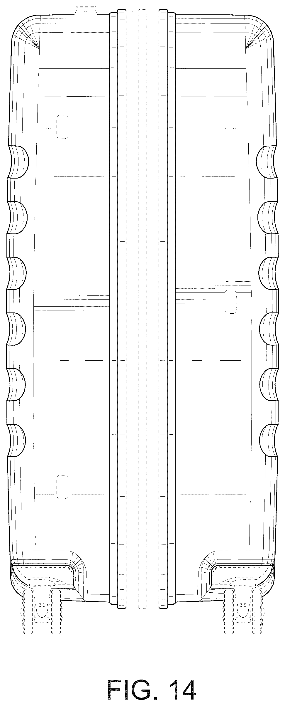 Patent USD1124650 Figure 14 – Suitcase