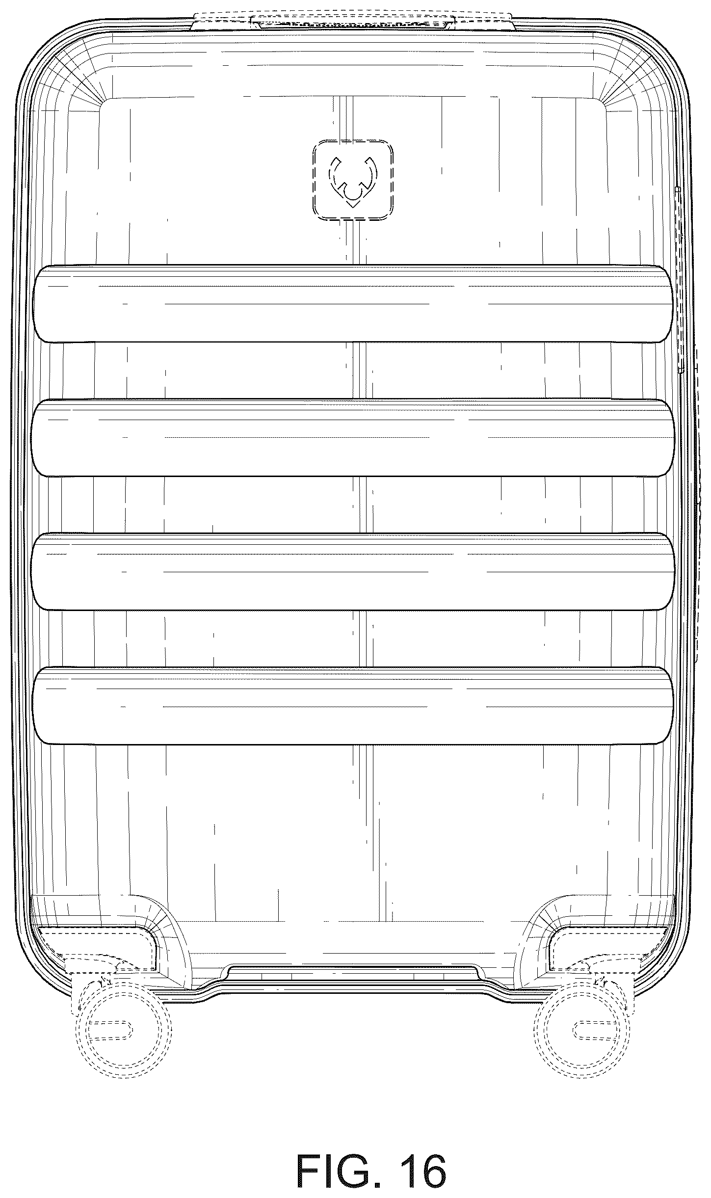 Patent USD1124650 Figure 16 – Suitcase