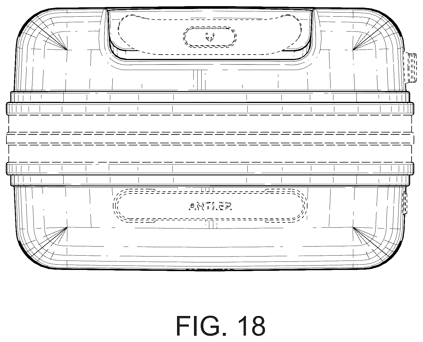 Patent USD1124650 Figure 18 – Suitcase