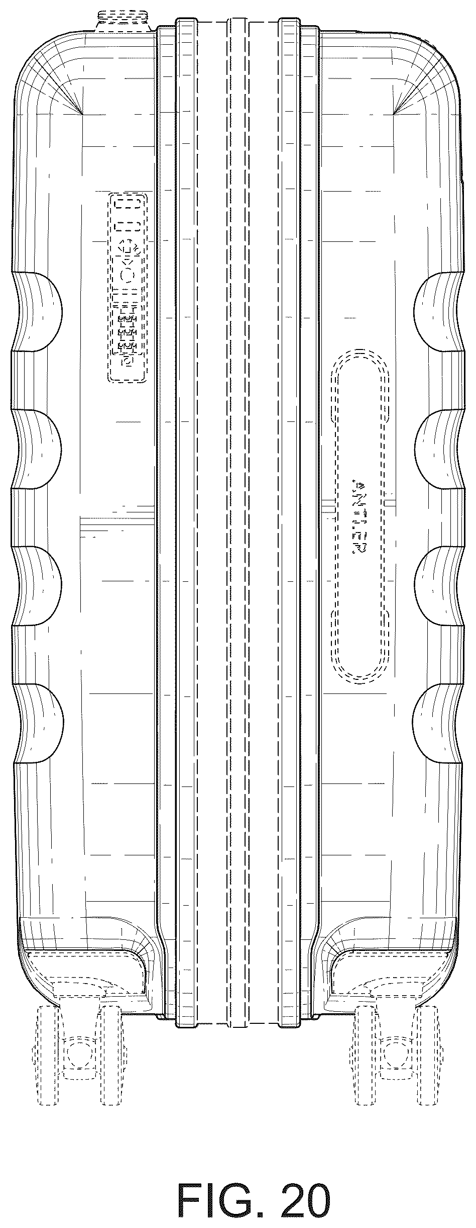 Patent USD1124650 Figure 20 – Suitcase