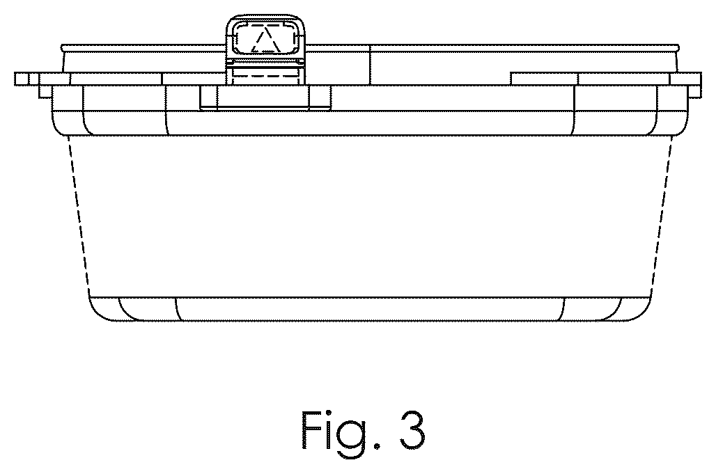 Patent USD1124652 Figure 3 – Child-resistant storage case