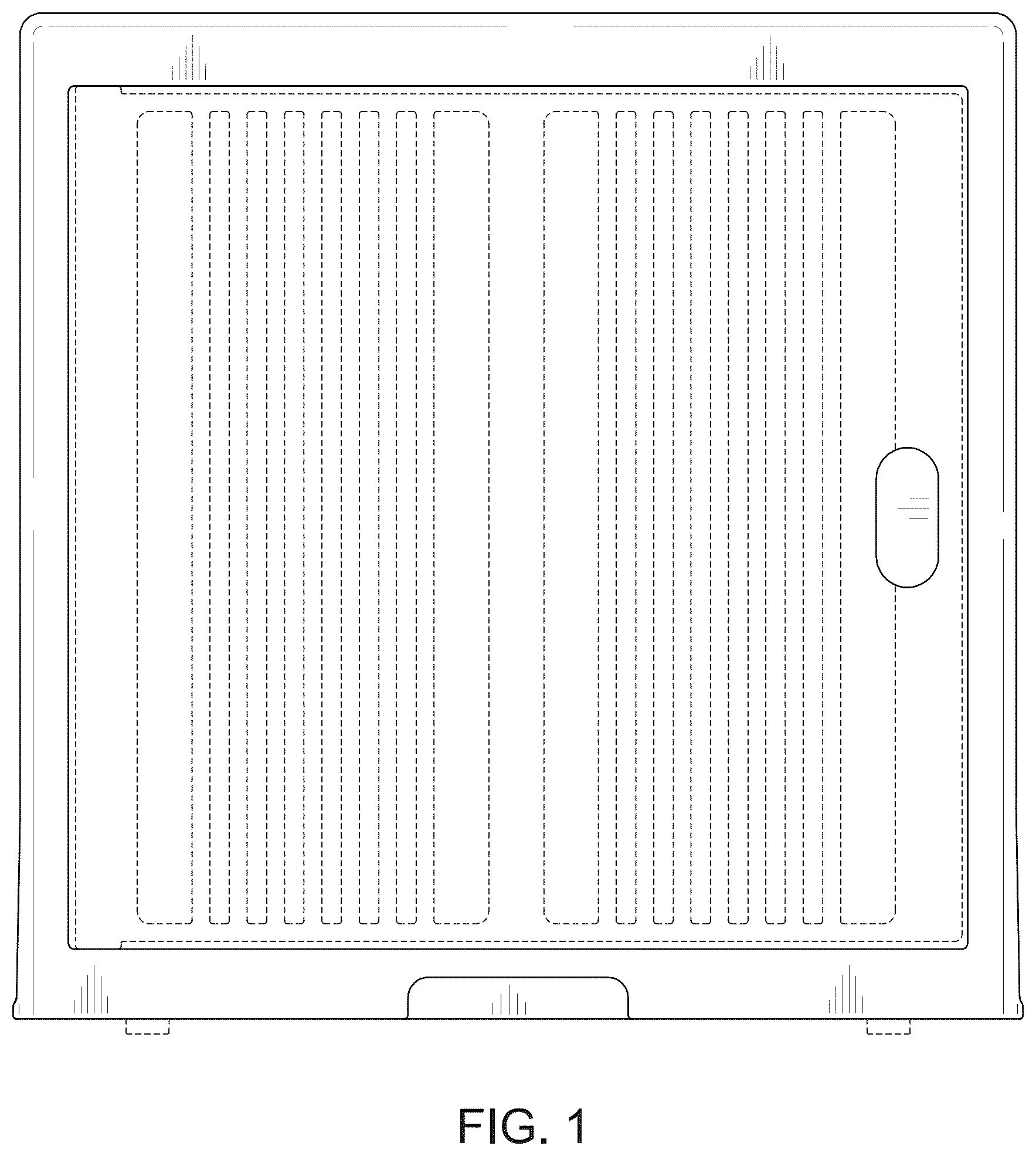 Patent USD1124653 Figure 1 – Storage box