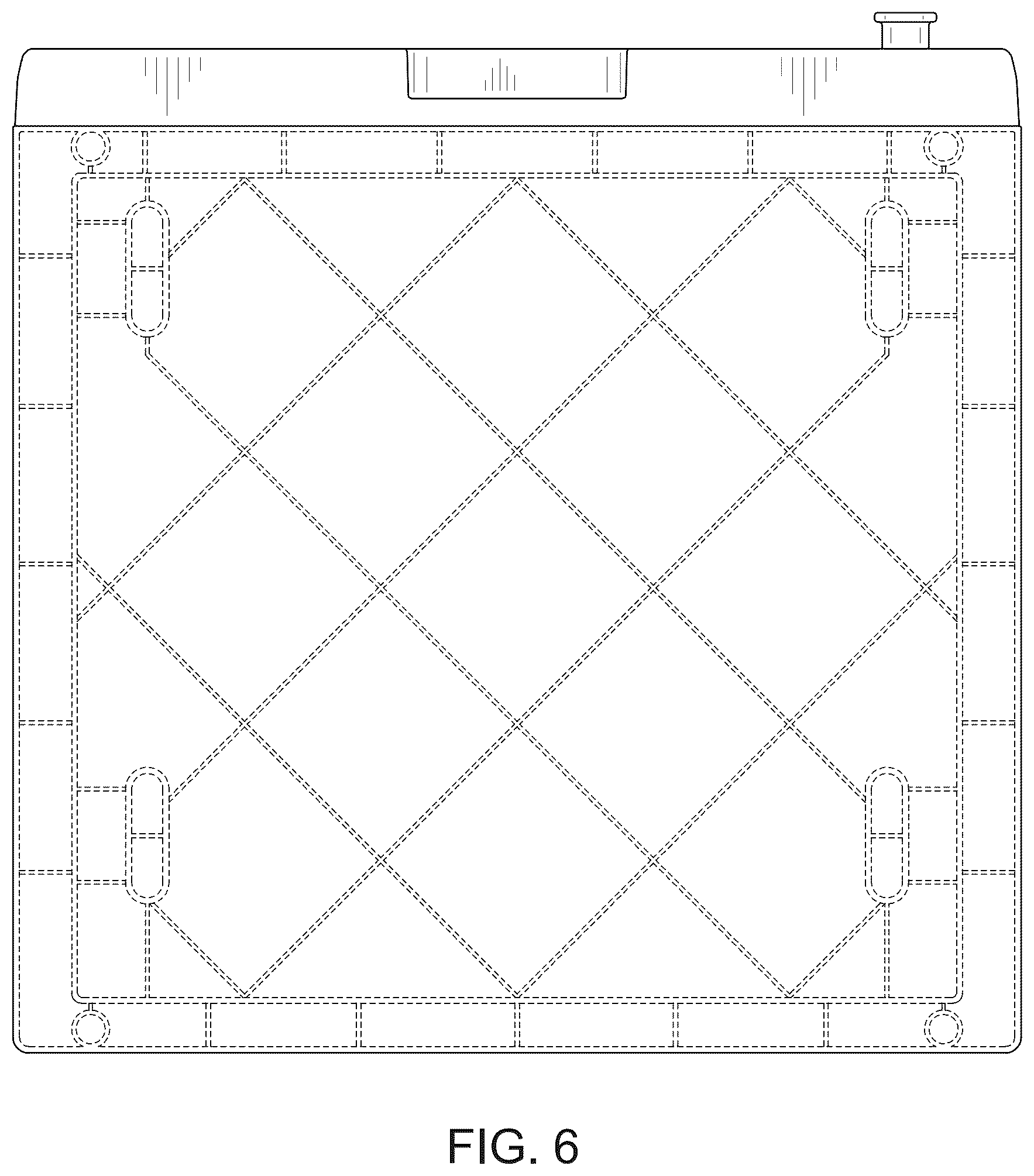 Patent USD1124653 Figure 6 – Storage box